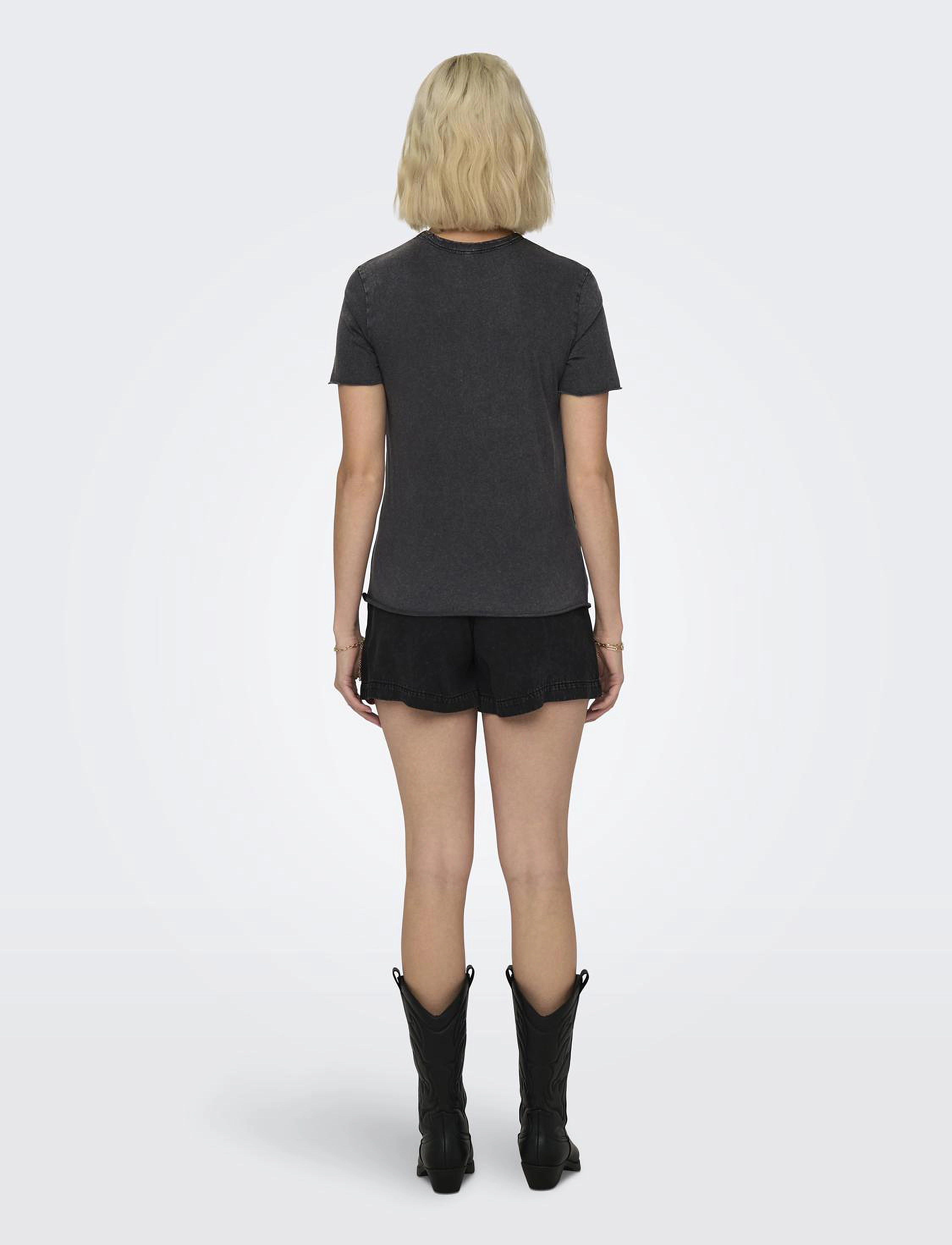 ONLY - ONLLUCY LIFE REG S/S TOP JRS NOOS - stuttermarbolir - black - 3