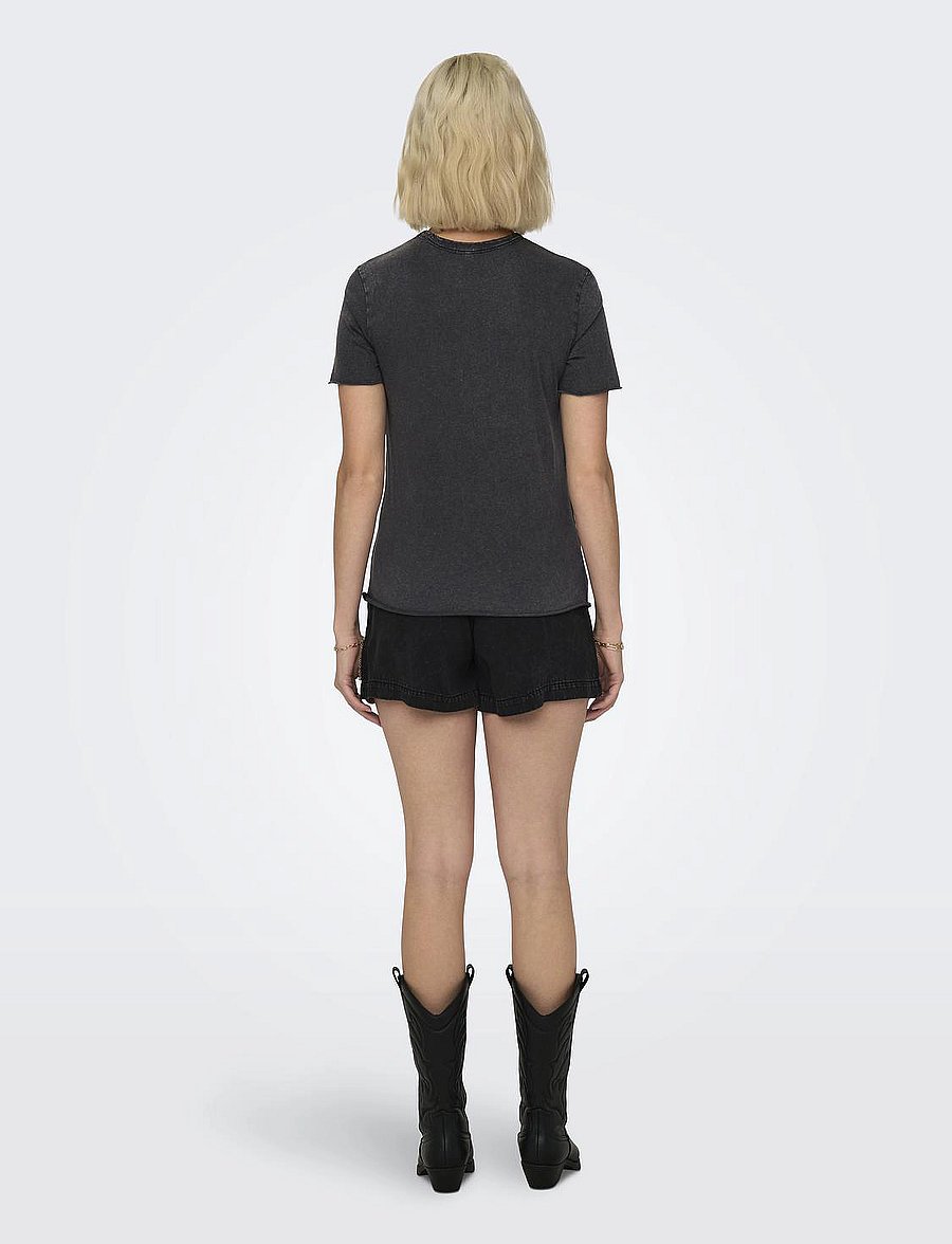 ONLY - ONLLUCY LIFE REG S/S TOP JRS NOOS - stuttermarbolir - black - 3