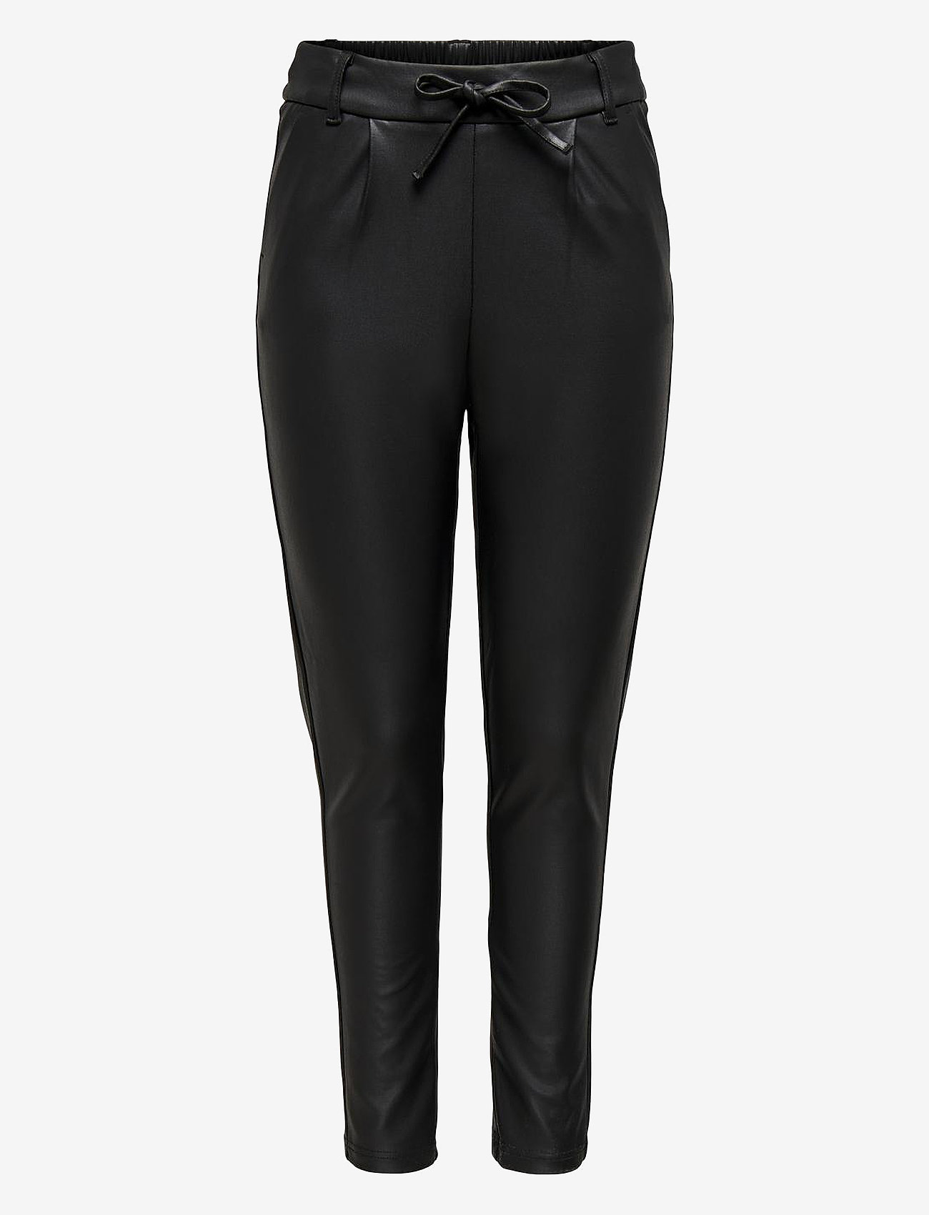 ONLY - ONLPOPTRASH EASY COATED PANT PNT NOOS - skinnbyxor - black - 1