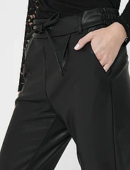 ONLY - ONLPOPTRASH LIFE EASY COATED PNT NOOS - leather trousers - black - 4