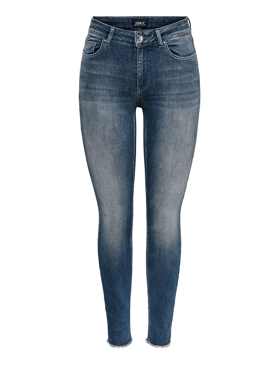 ONLY - ONLBLUSH MID SK ANK RW DNM REA422 NOOS - skinny jeans - special blue grey denim - 1