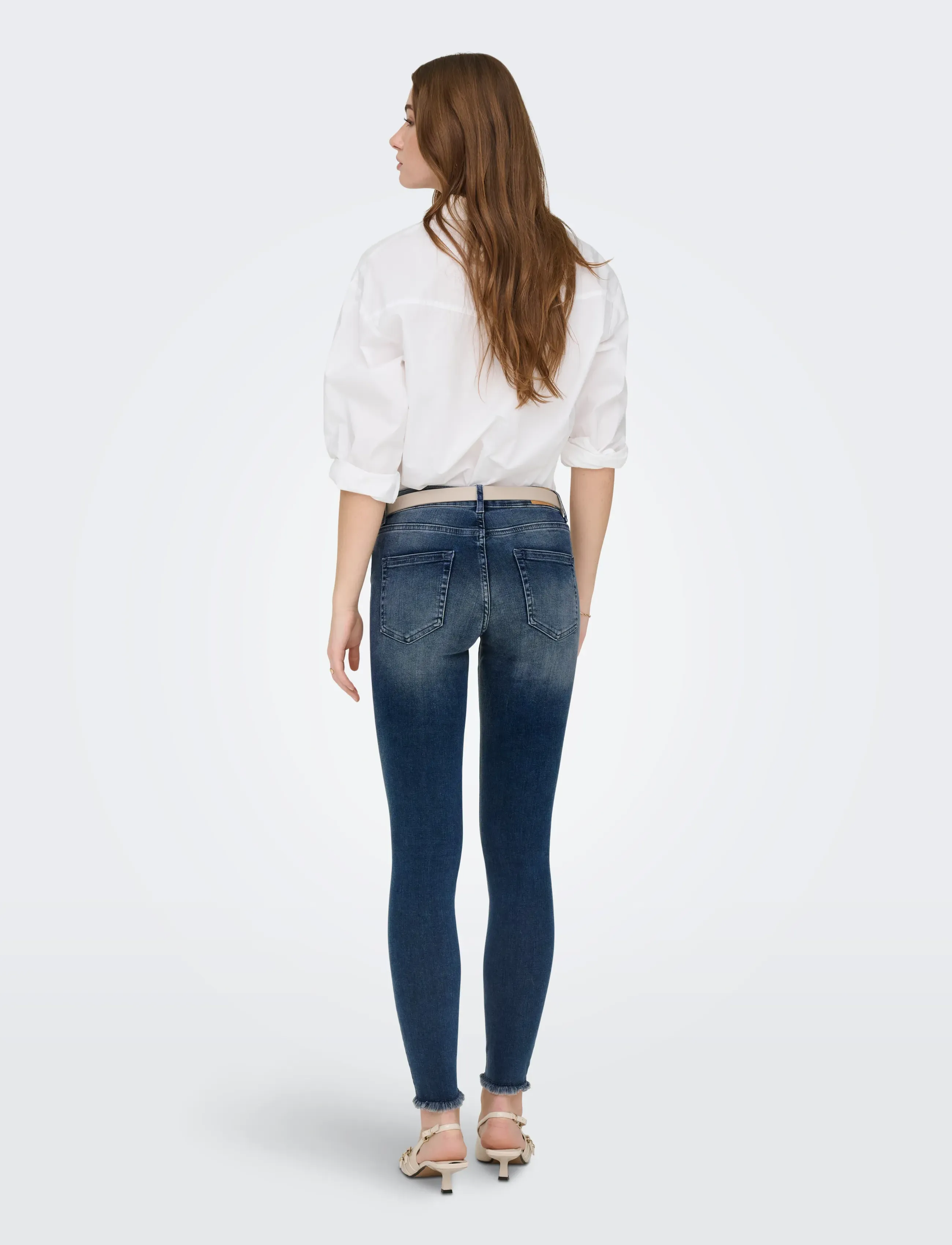ONLY - ONLBLUSH MID SK ANK RW DNM REA422 NOOS - liibuvad teksad - special blue grey denim - 3