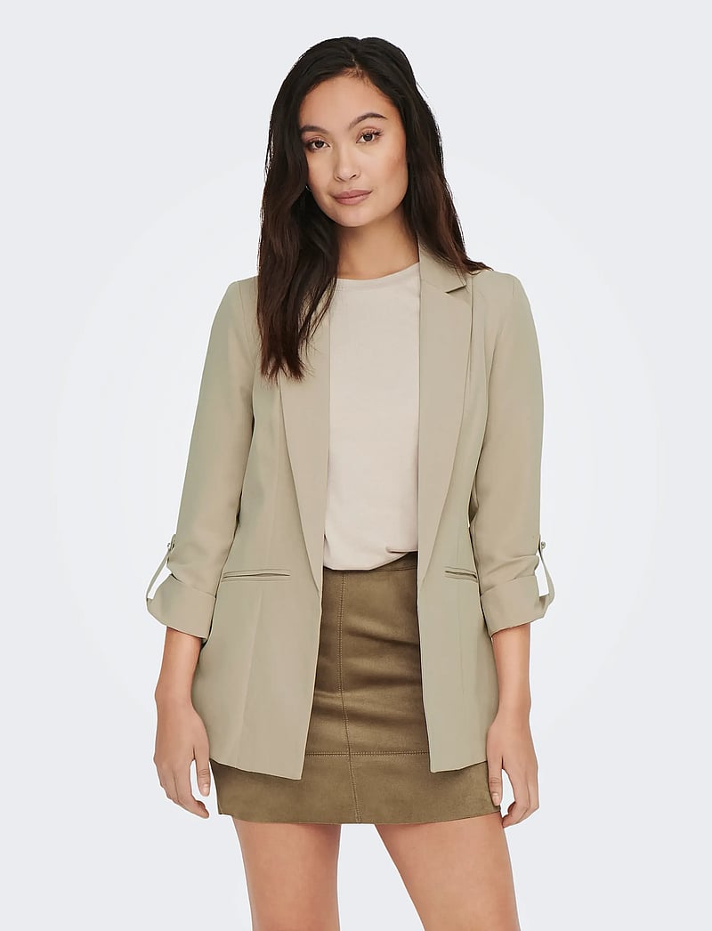 ONLY - ONLKAYLE-ORLEEN 3/4 BLAZER TLR NOOS - einreihige blazer - oxford tan - 0