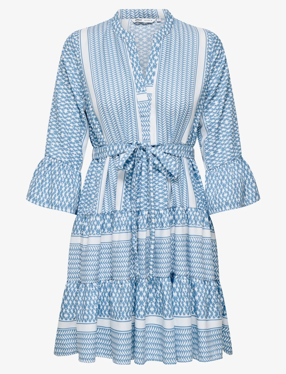 ONLY - ONLATHENA LIFE 3/4 SHORT DRESS WVN NOOS - sommarklänningar - coronet blue - 1