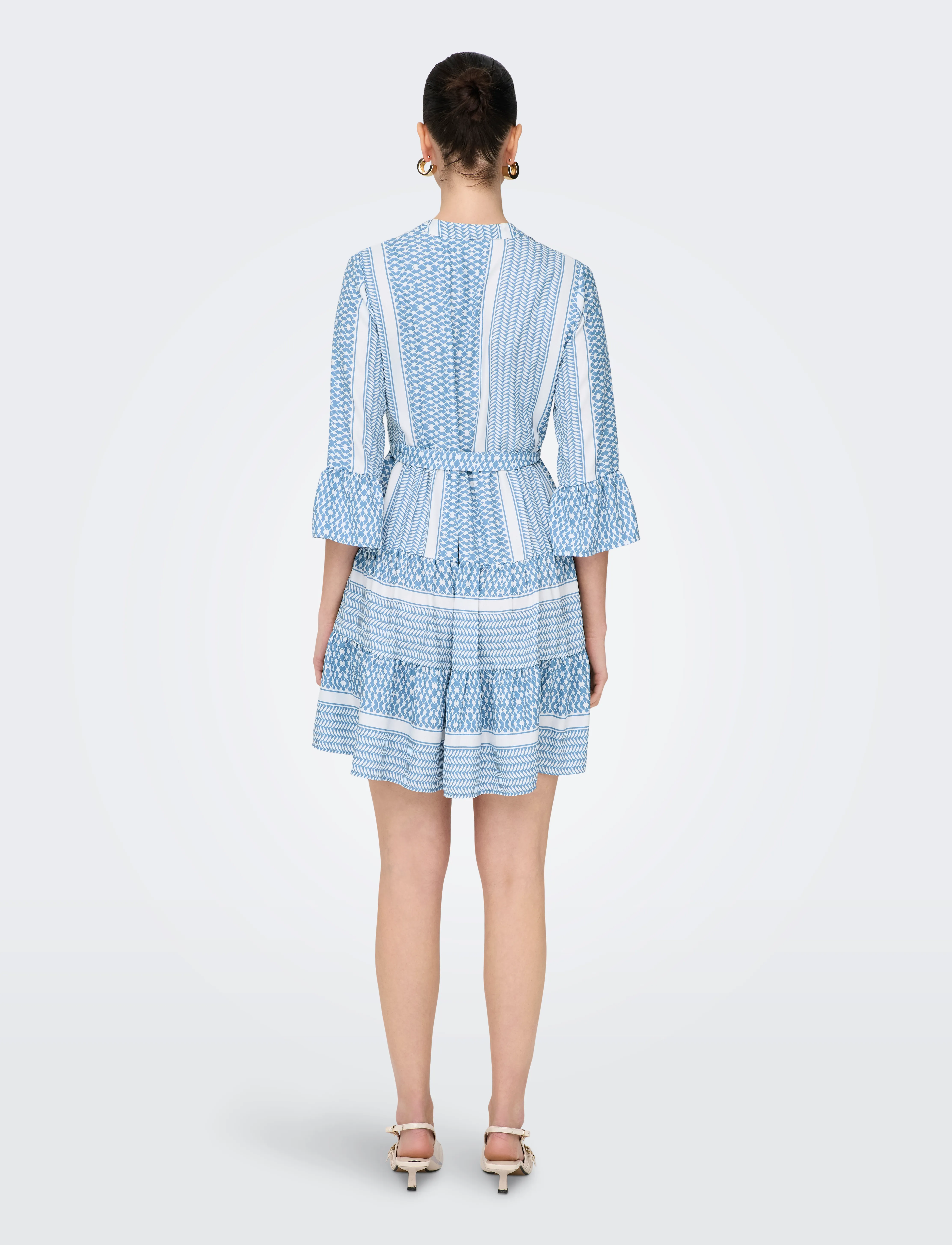ONLY - ONLATHENA LIFE 3/4 SHORT DRESS WVN NOOS - sommerkleider - coronet blue - 3