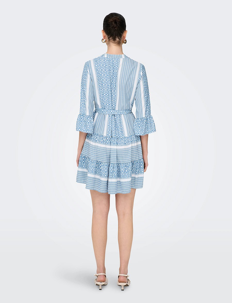 ONLY - ONLATHENA LIFE 3/4 SHORT DRESS WVN NOOS - sommerkleider - coronet blue - 3
