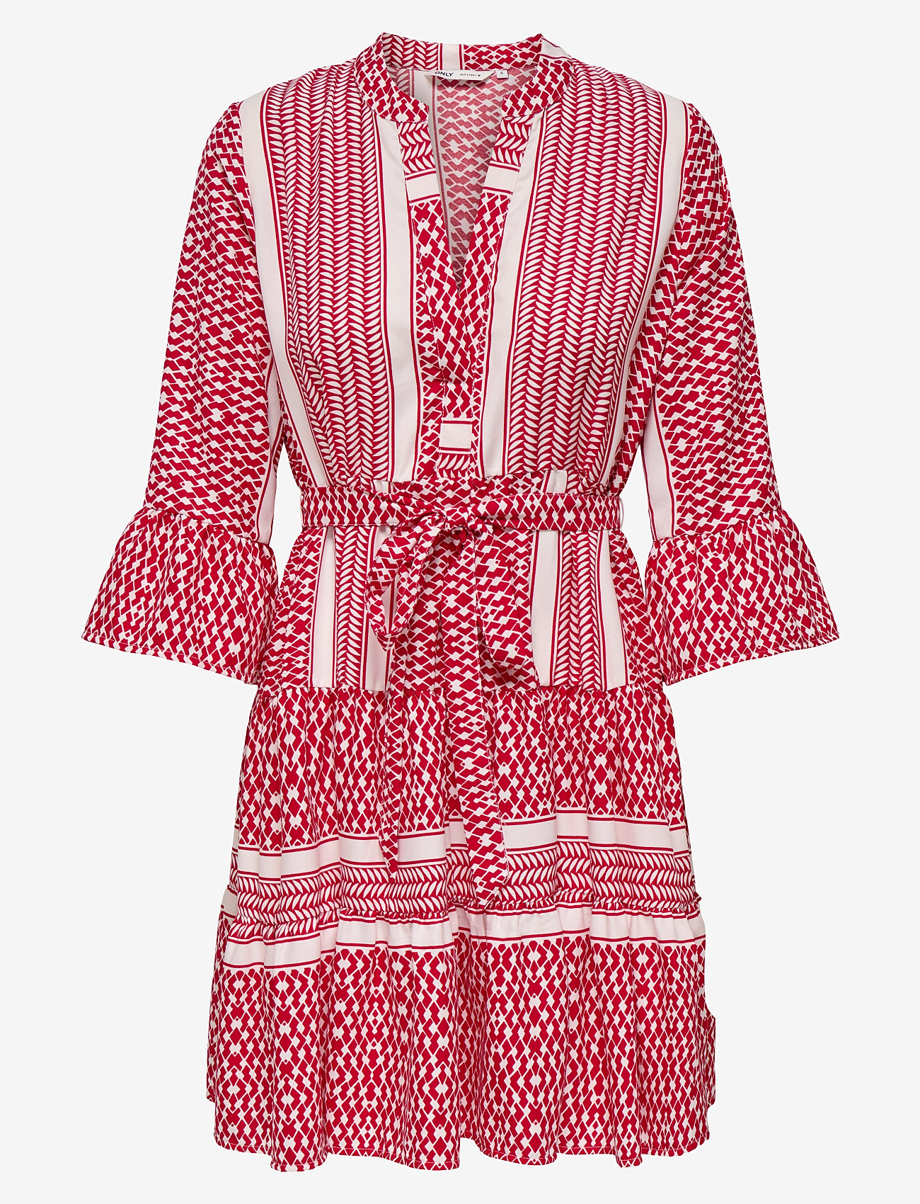 ONLY - ONLATHENA LIFE 3/4 SHORT DRESS WVN NOOS - summer dresses - salsa - 1