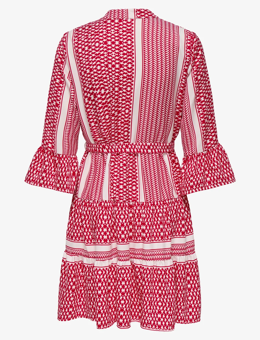 ONLY - ONLATHENA LIFE 3/4 SHORT DRESS WVN NOOS - sommerkjoler - salsa - 2
