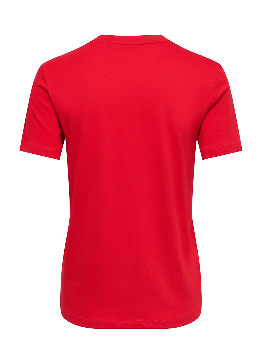 ONLY - ONLXMAS YRSA CHRISTMAS S/S TOP JRS - t-shirts - urban red - 1