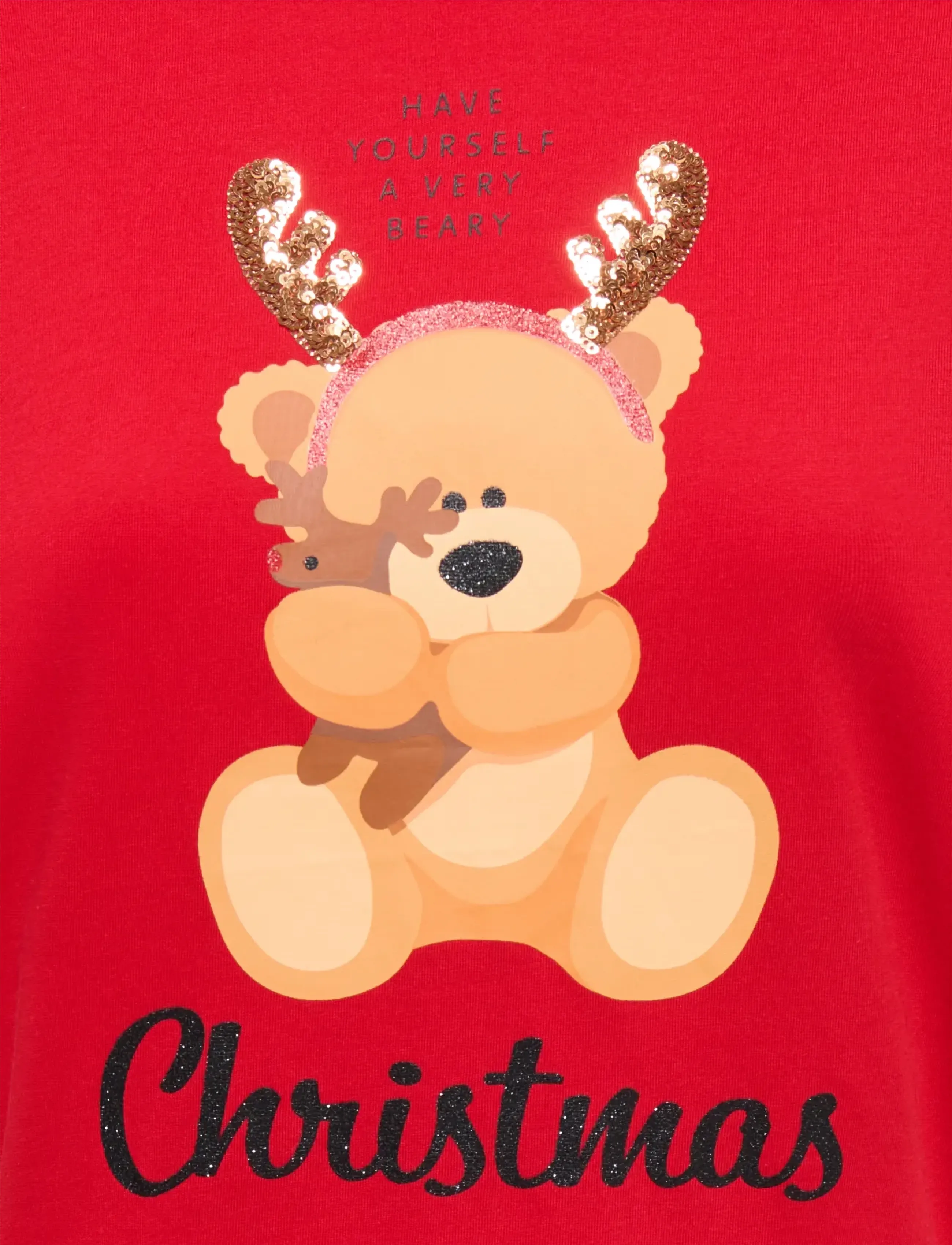 ONLY - ONLXMAS YRSA CHRISTMAS S/S TOP JRS - urban red - 2