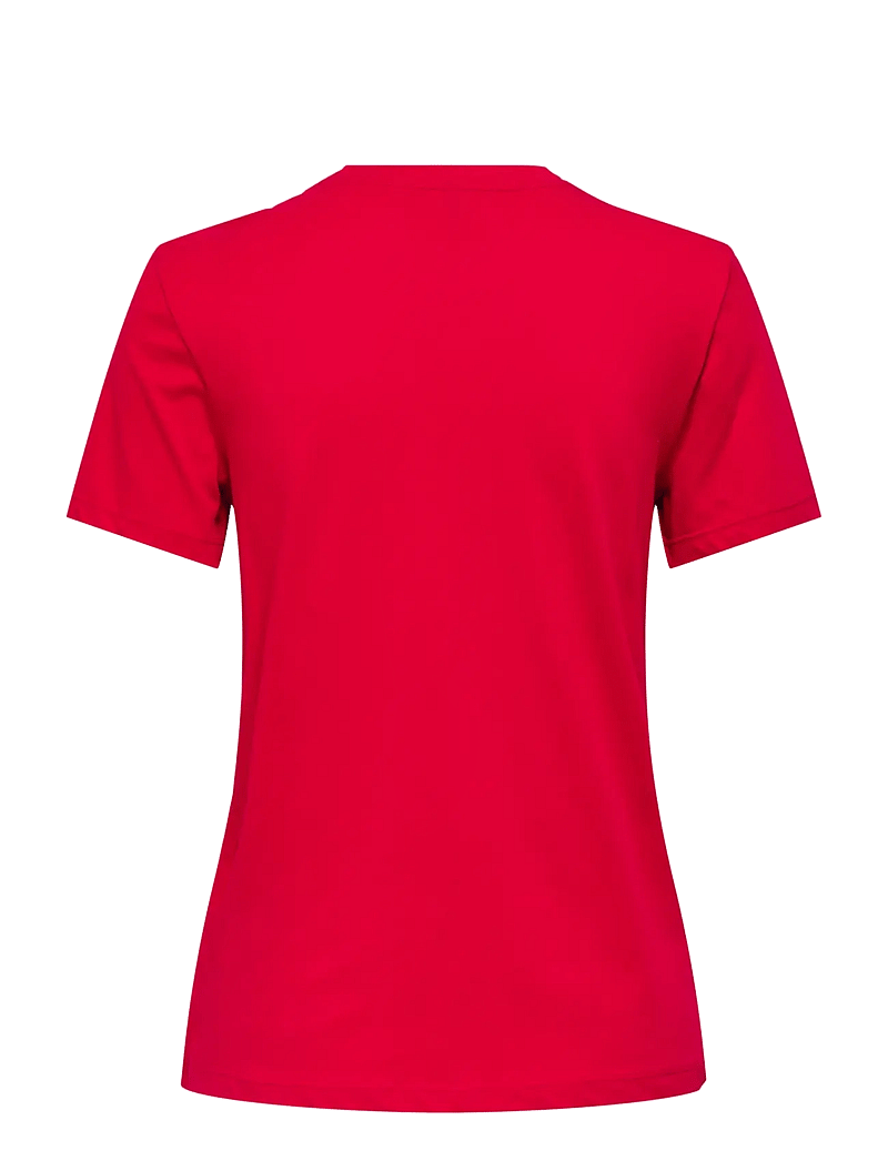 ONLY - ONLXMAS LIFE YRSA CHRISTMAS S/S TOP JRS - t-särgid - urban red - 1