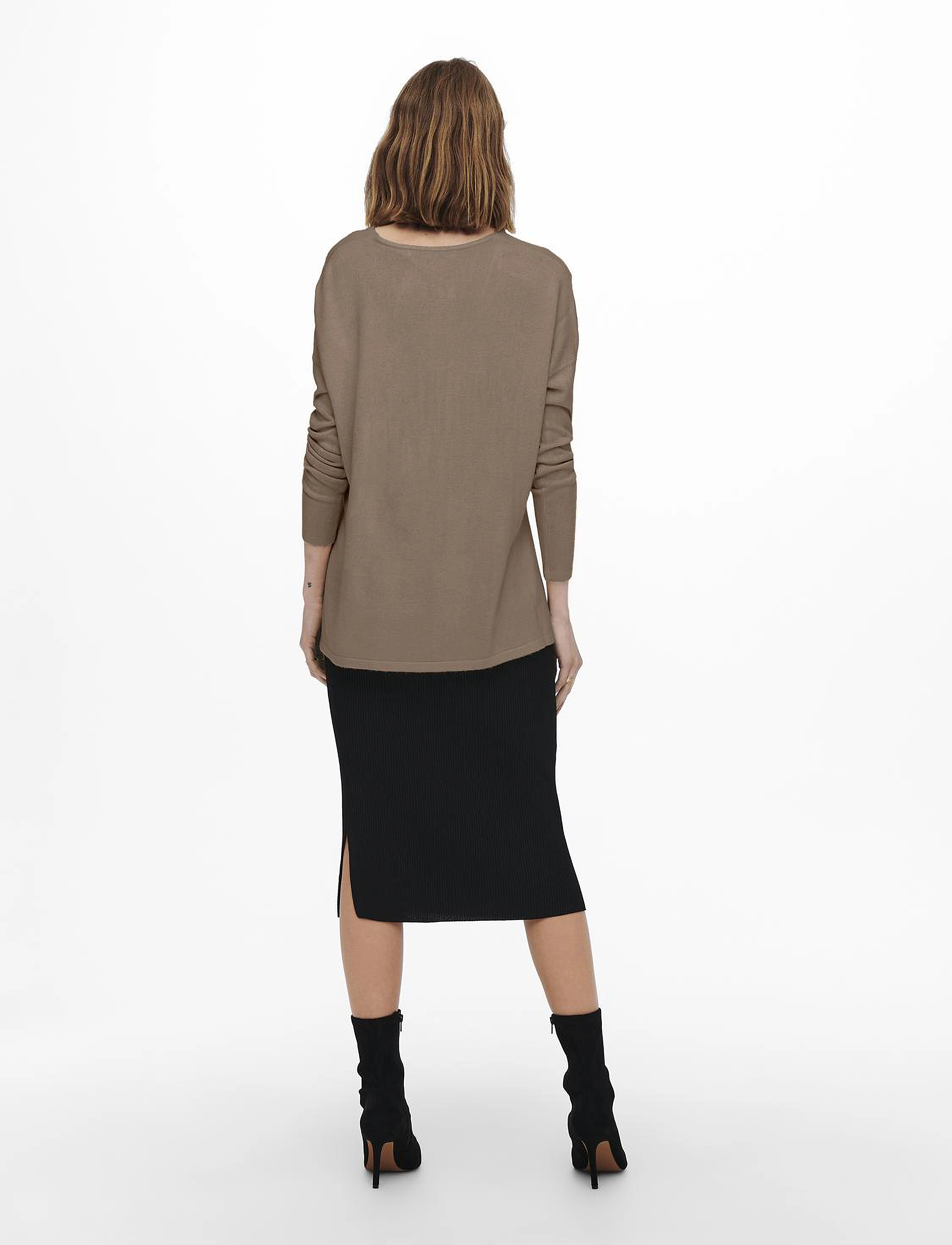 ONLY - ONLAMALIA LS V-NECK CC KNT - madalaimad hinnad - malt ball - 3