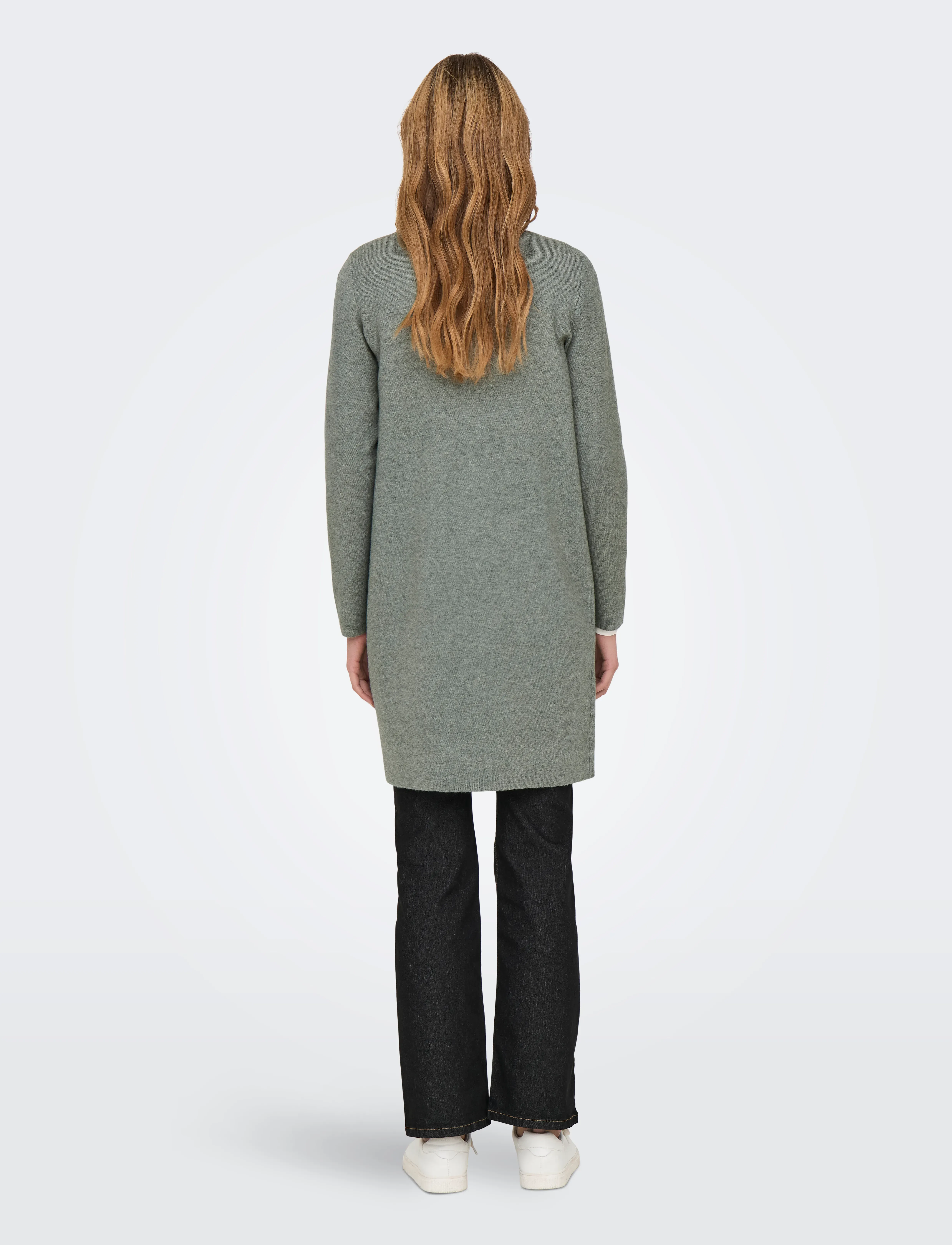 ONLY - ONLRIVER L/S LONG CARDIGAN KNT NOOS - laveste priser - agave green - 3