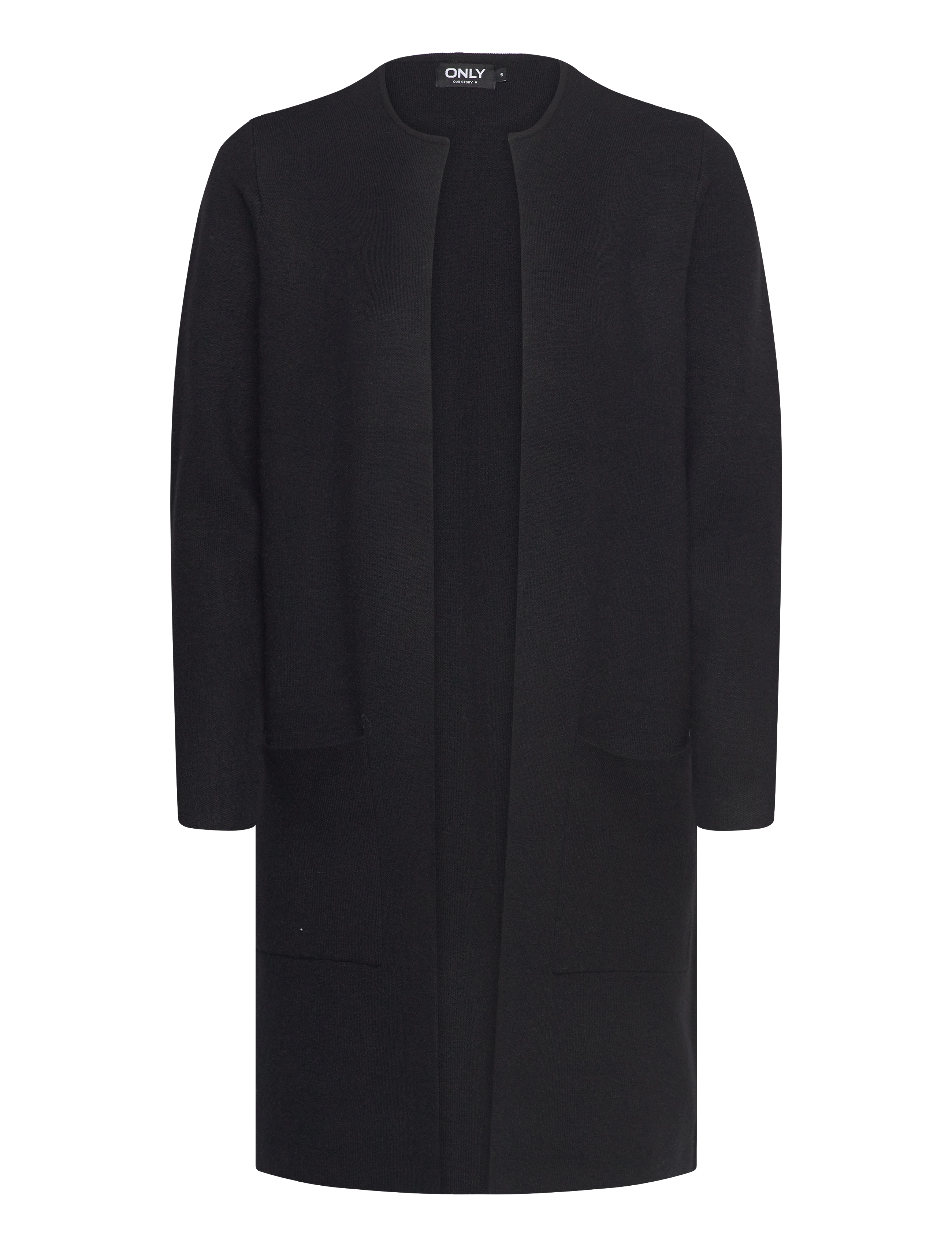 ONLY ONLRIVER L/S LONG CARDIGAN KNT NOOS - Strickmode - BLACK / black