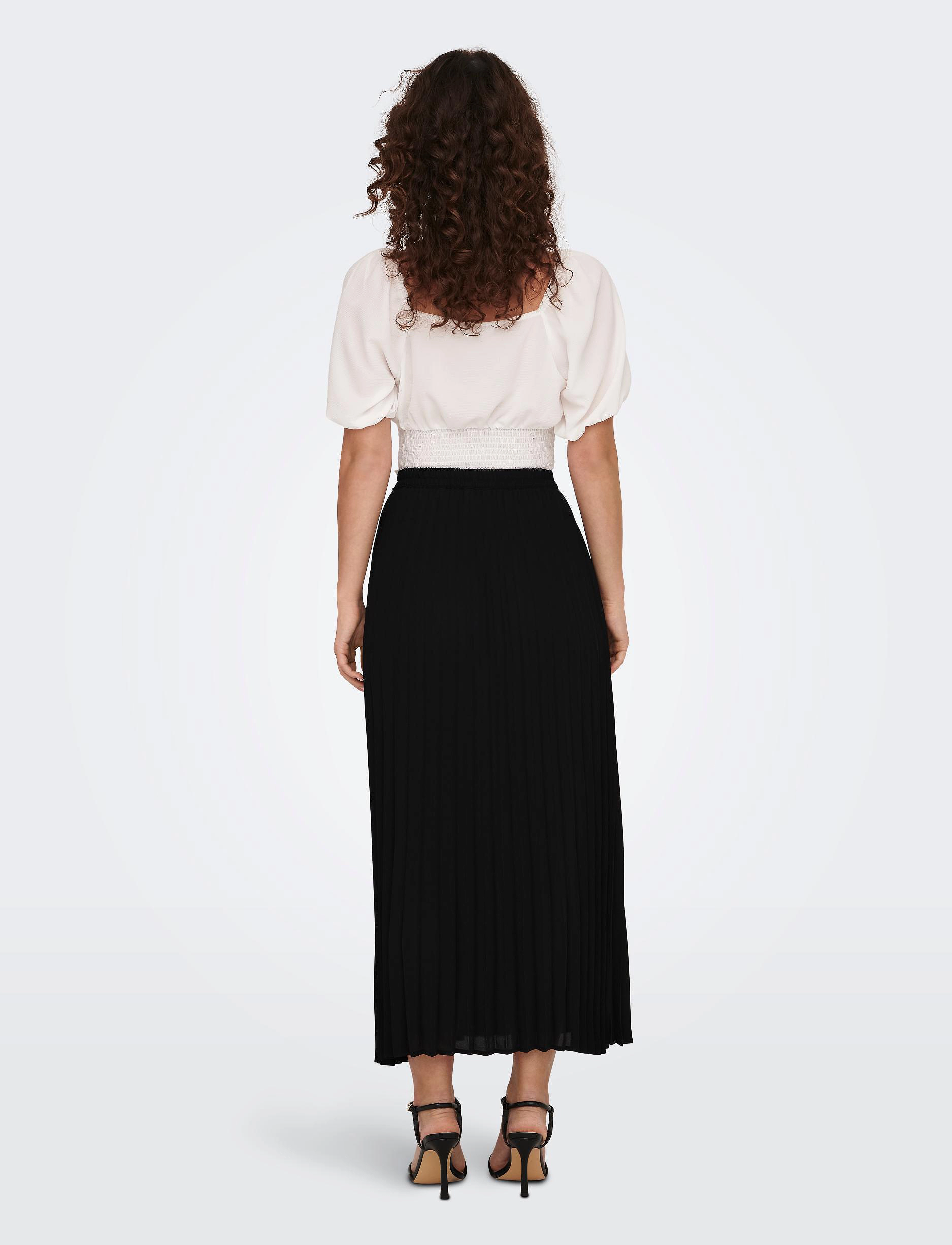 ONLY - ONLALMA LIFE POLY PLISSE SKIRT SOLID - black - 3