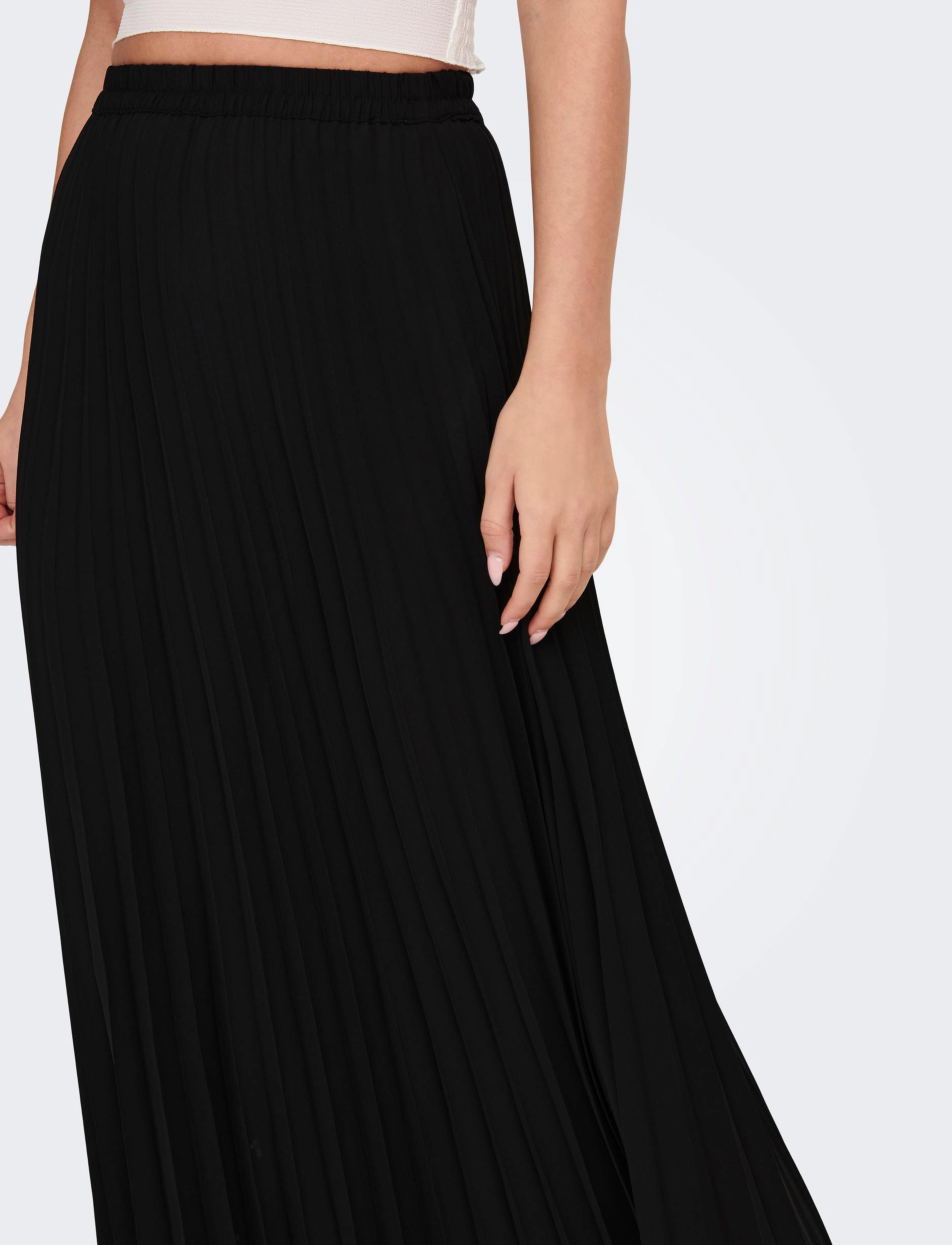 ONLY - ONLALMA LIFE POLY PLISSE SKIRT SOLID - black - 5