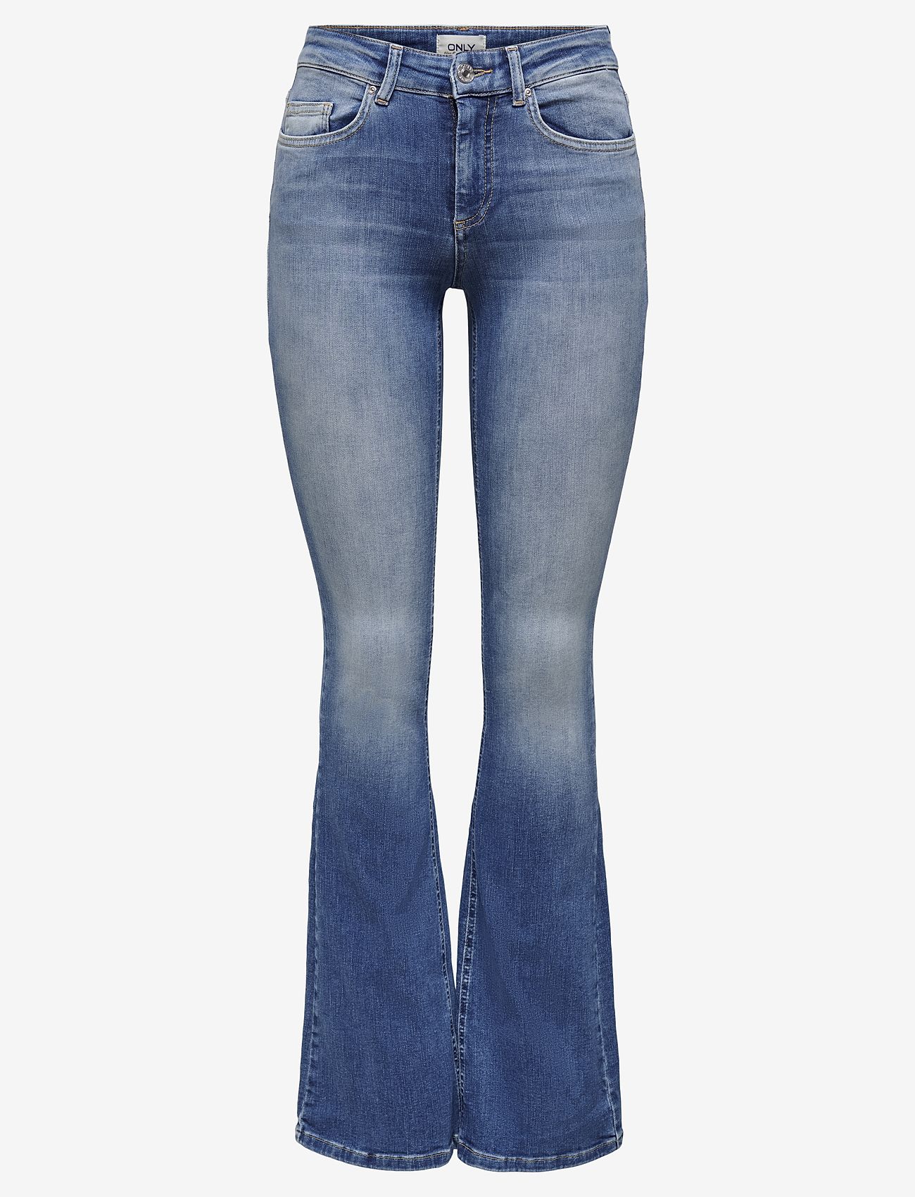 ONLY - ONLBLUSH MID FLARED DNM REA1319 NOOS - alt eriti laia säärega teksad - medium blue denim - 0