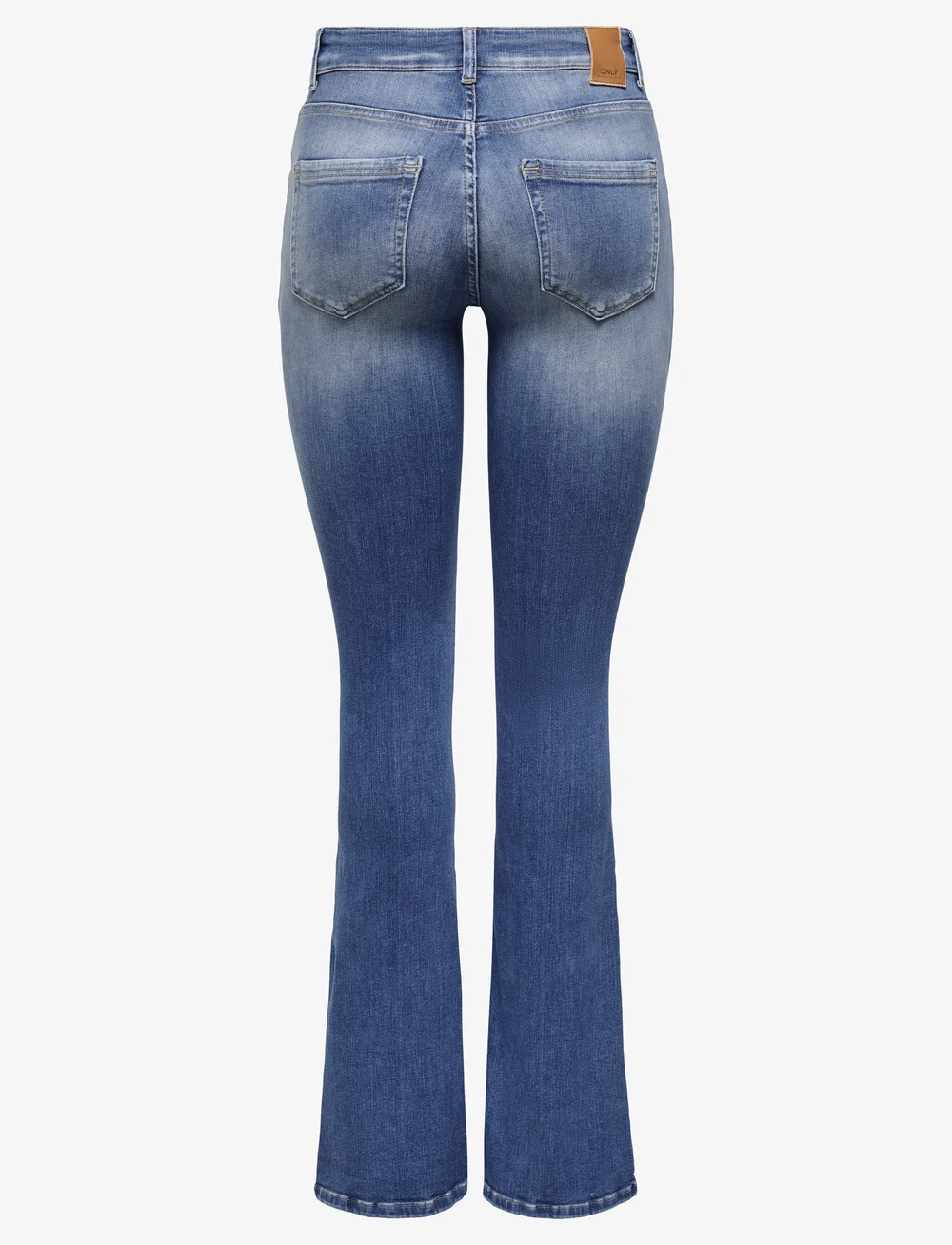 ONLY - ONLBLUSH MID FLARED DNM REA1319 NOOS - jeans évasés - medium blue denim - 2