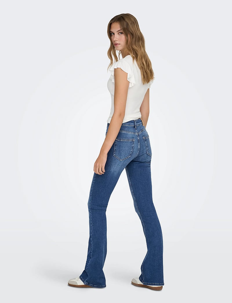 ONLY - ONLBLUSH MID FLARED DNM REA1319 NOOS - schlaghosen - medium blue denim - 3