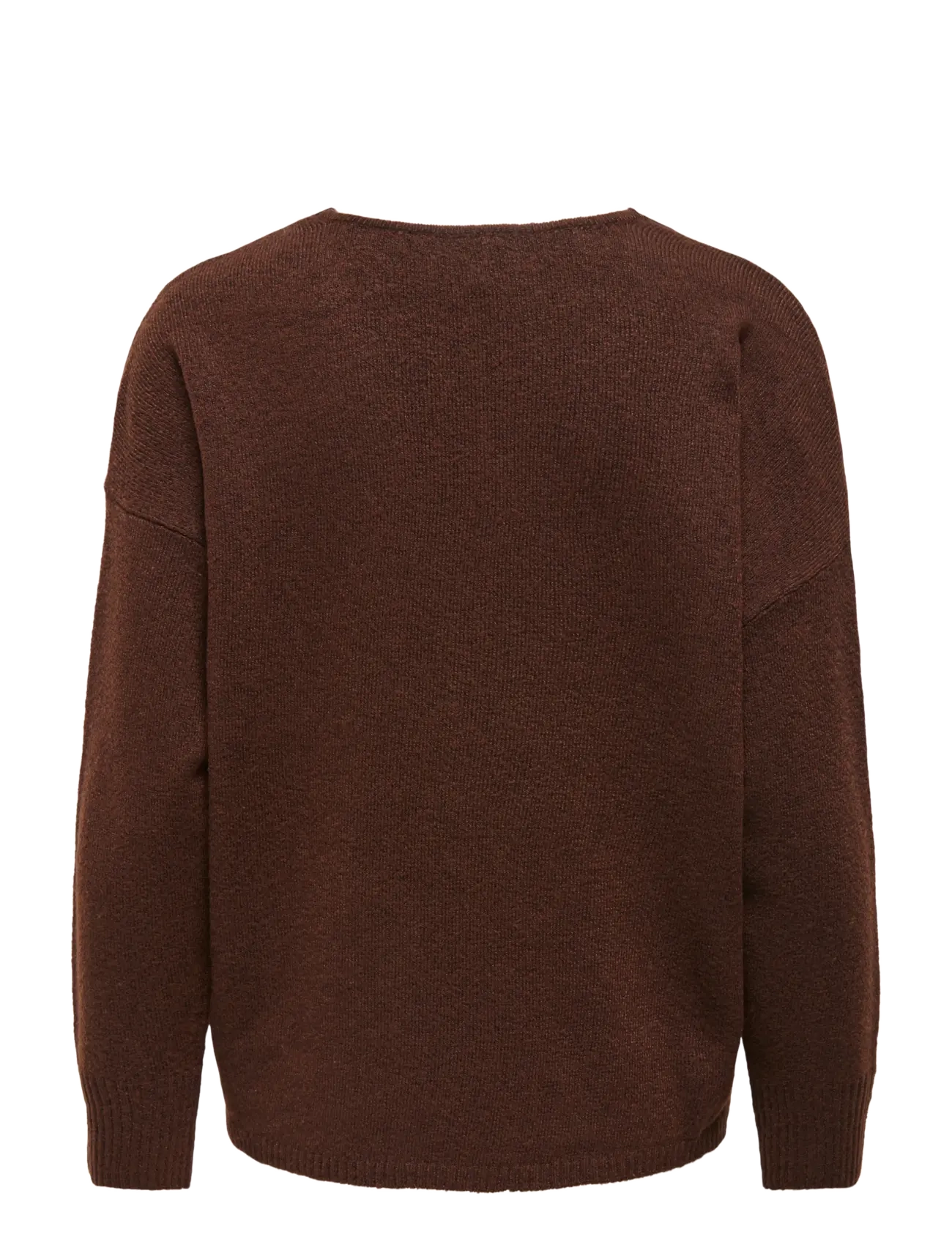 ONLY - ONLRICA L/S V-NECK PULLO KNT NOOS - kampsunid - coffee bean - 2