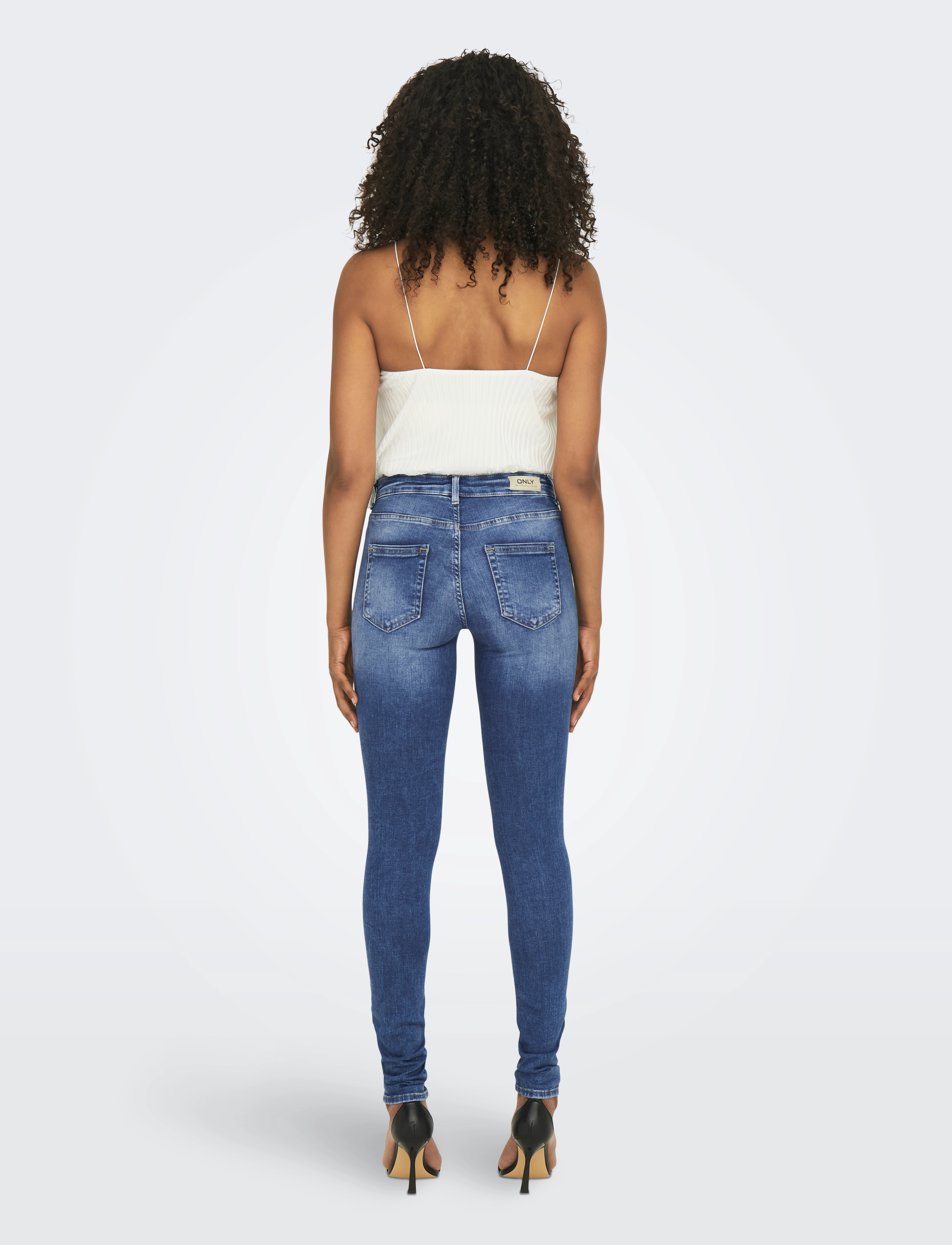 ONLY - ONLBLUSH MID SKINNY DNM REA12187 NOOS - skinny jeans - medium blue denim - 3