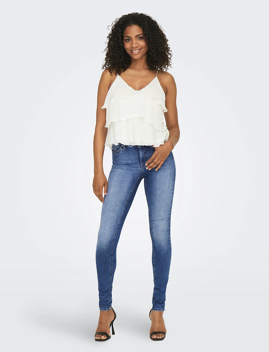 ONLY - ONLBLUSH MID SKINNY DNM REA12187 NOOS - skinny jeans - medium blue denim - 4