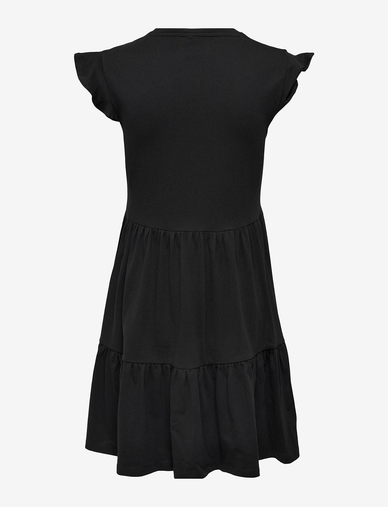 ONLY - ONLMAY LIFE CAP SLEEVES FRILL DRESS JRS - sommarklänningar - black - 2