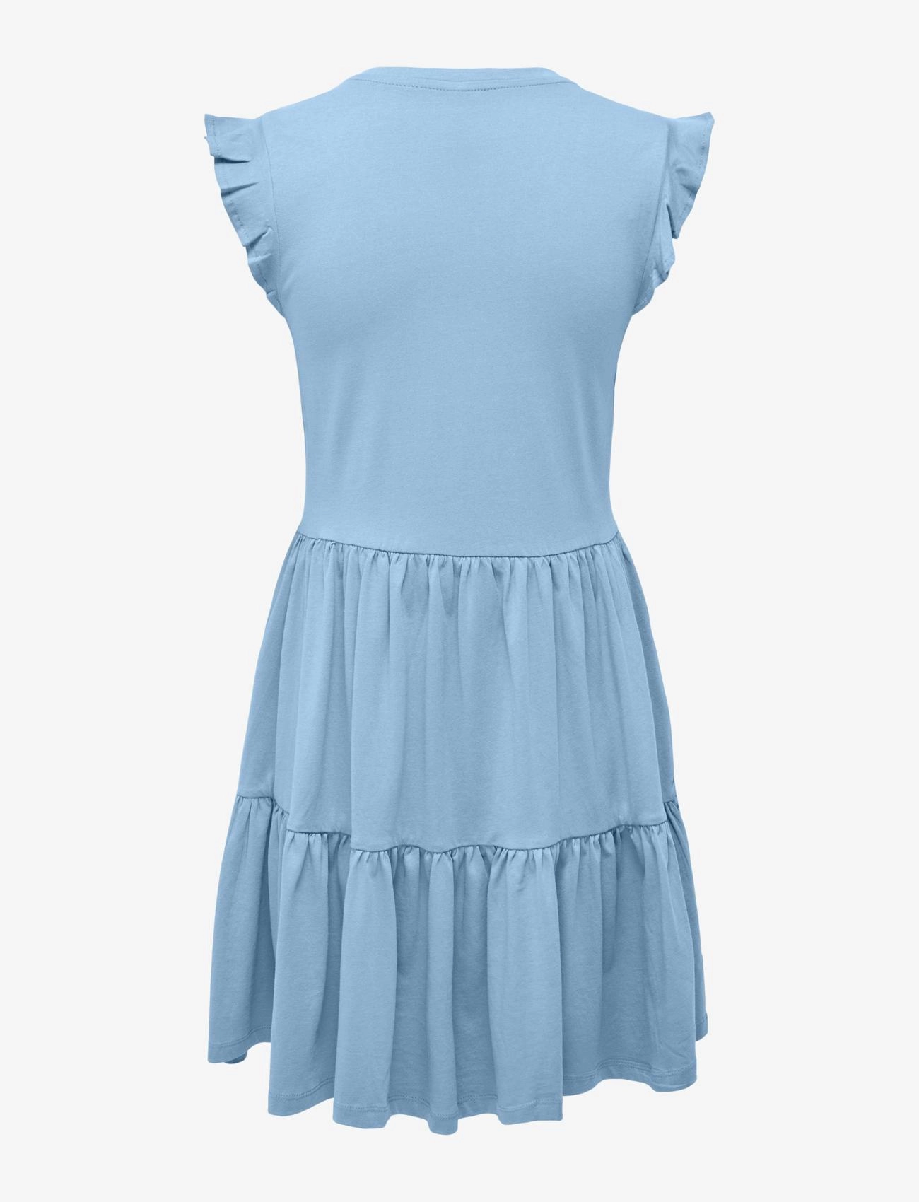 ONLY - ONLMAY LIFE CAP SLEEVES FRILL DRESS JRS - sommerkjoler - clear sky - 2