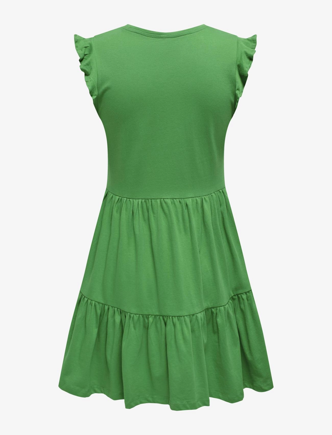 ONLY - ONLMAY LIFE CAP SLEEVES FRILL DRESS JRS - robes d'été - green bee - 2
