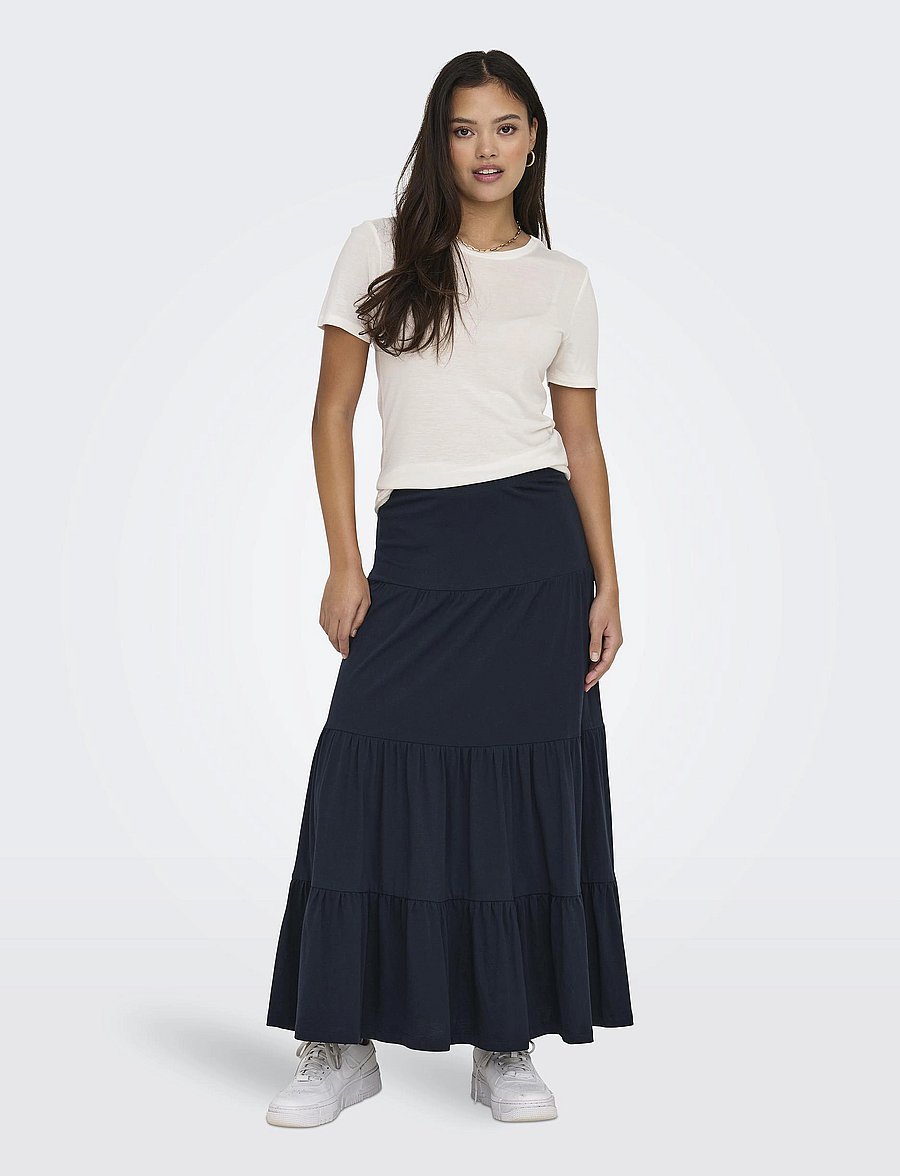 ONLY - ONLMAY LIFE MAXI SKIRT JRS - maksiseelikud - night sky - 4