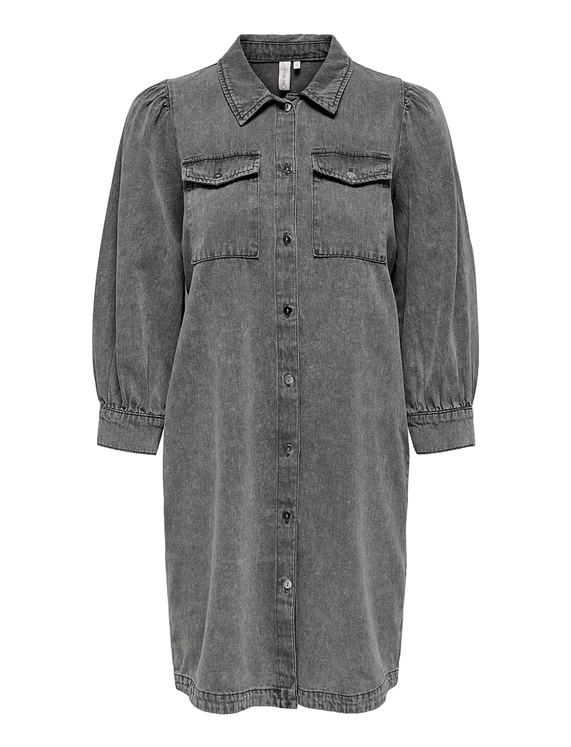 ONLY - ONLFELICA DNM DRESS NOOS - robes chemises - medium grey denim - 1