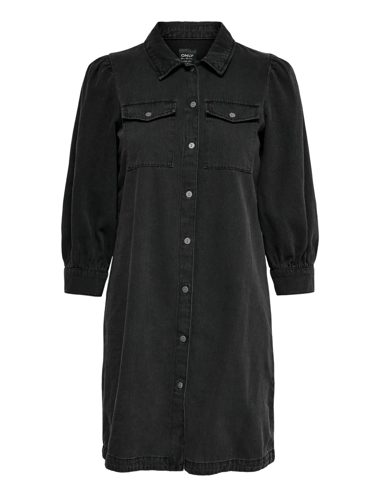 ONLY ONLFELICA DNM DRESS NOOS - Särkkleidid - WASHED BLACK / black