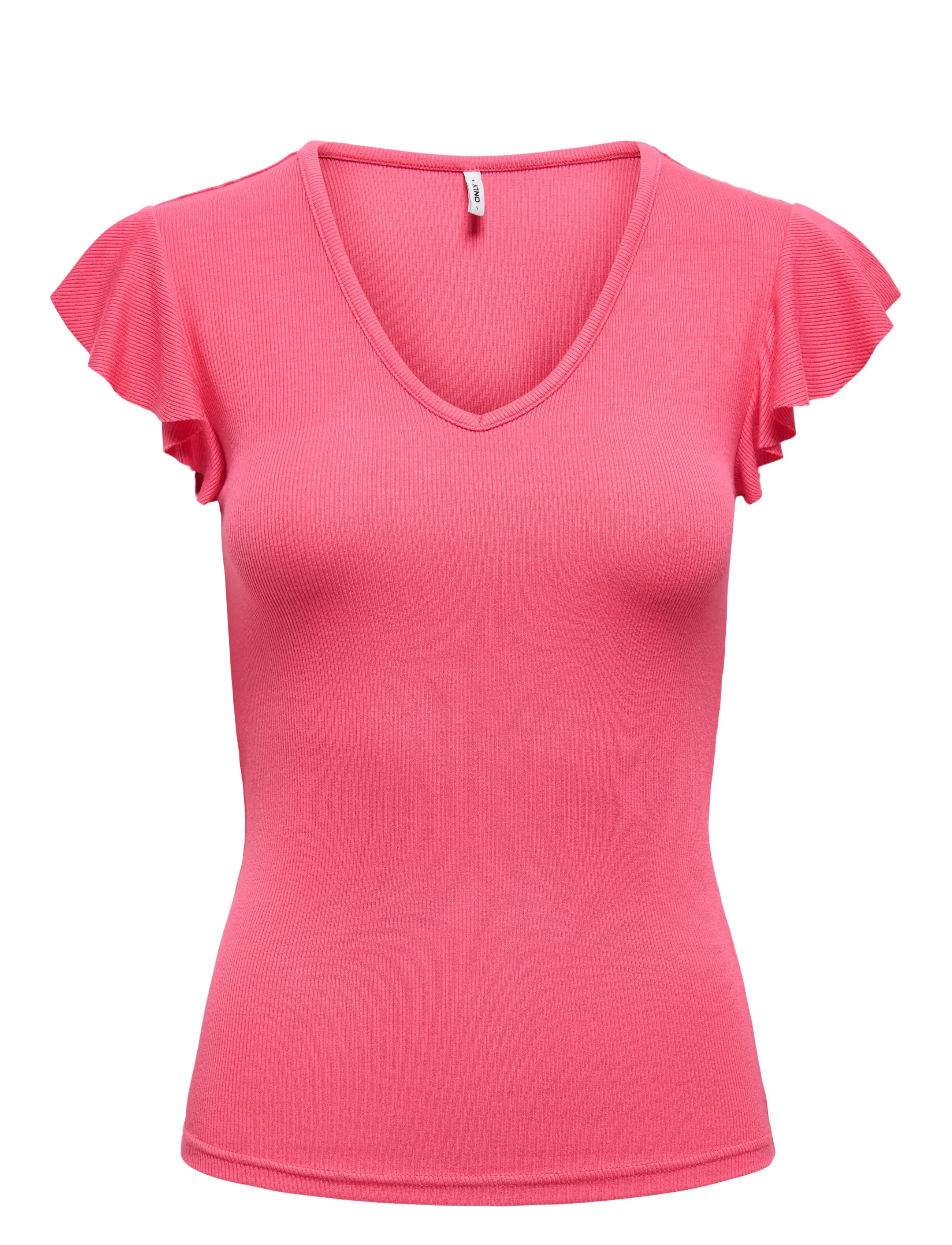 ONLBELIA CAP SLEEVE TOP JRS NOOS - CAMELLIA ROSE