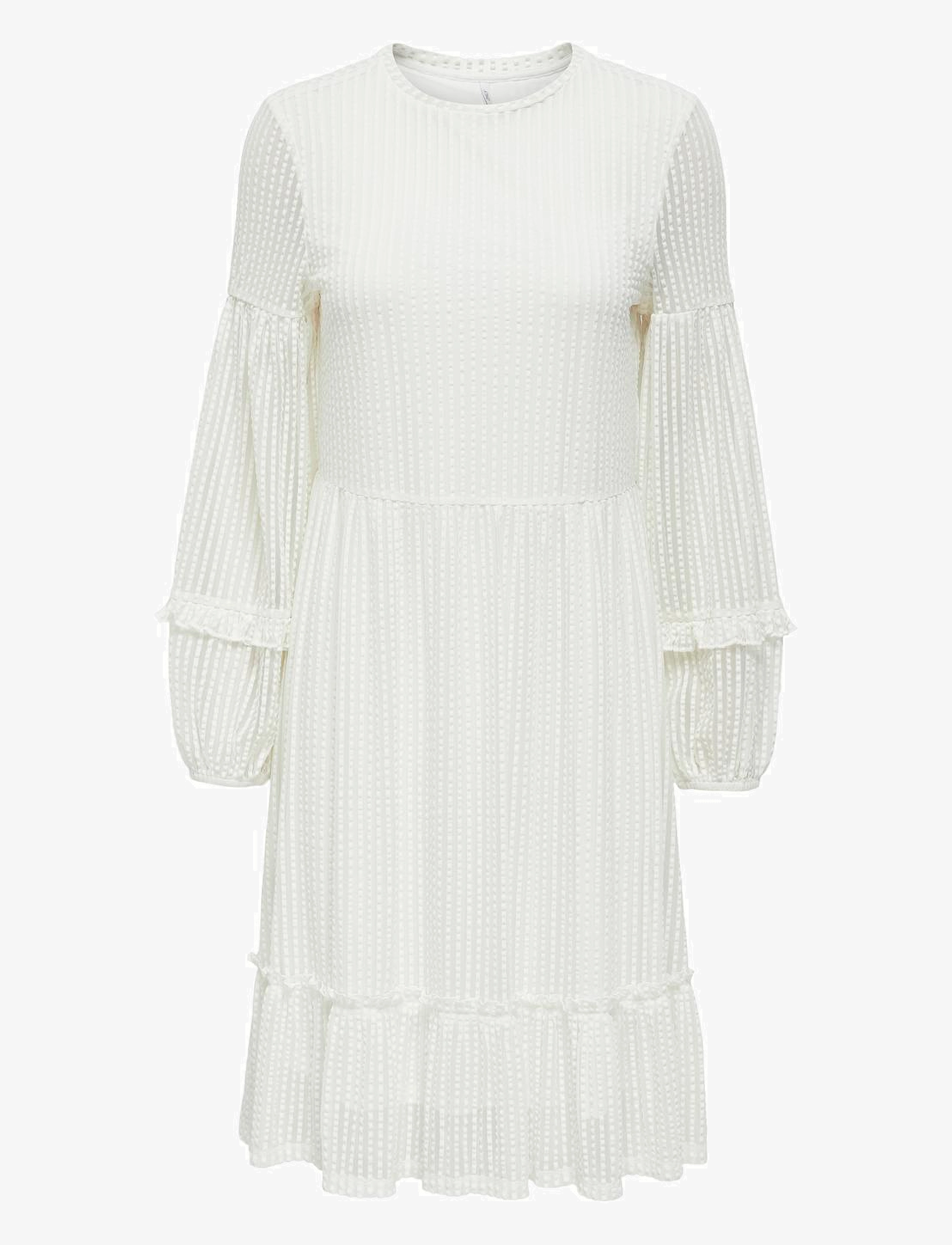 ONLY ONLNAJA L/S BALOON DRESS CS JRS - Kjoler - CLOUD DANCER / white