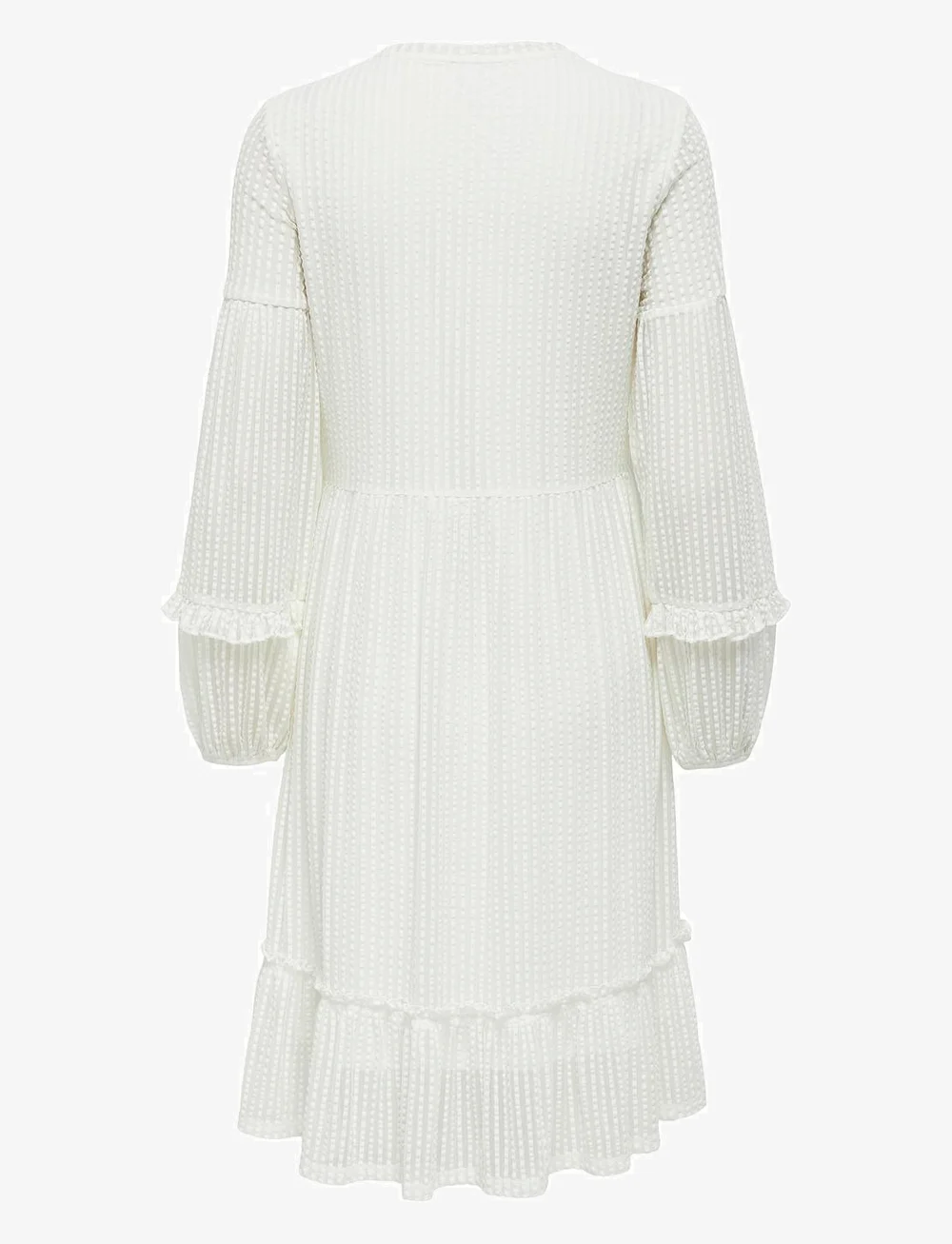 ONLY - ONLNAJA L/S BALOON DRESS CS JRS - sutvirtinimas - cloud dancer - 2