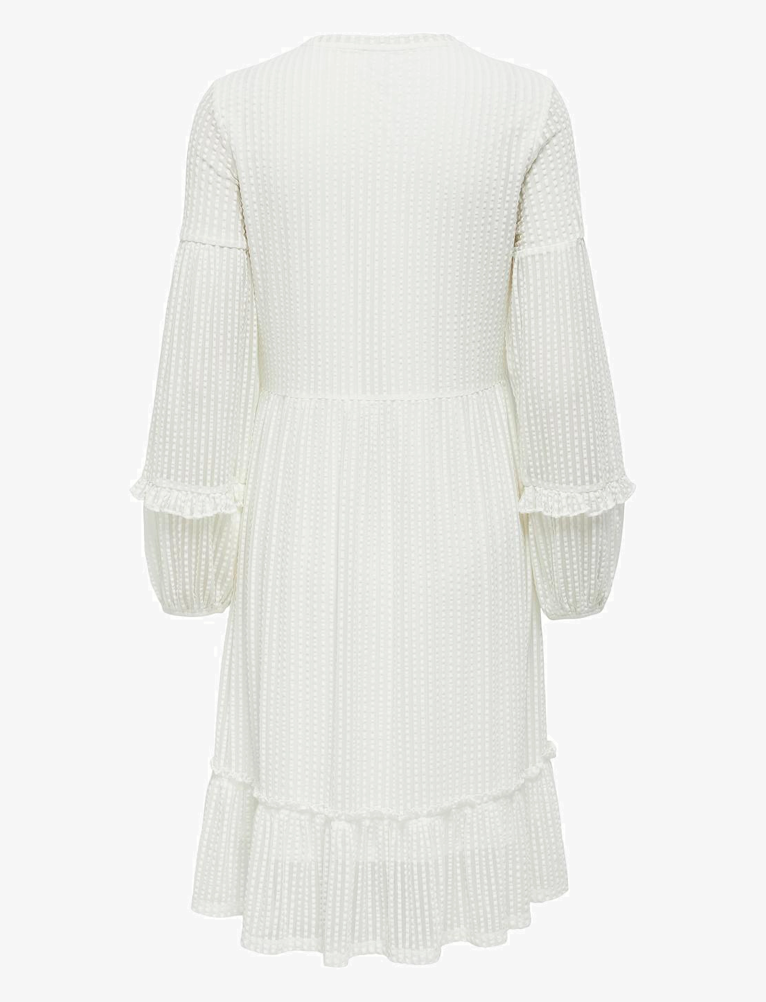 ONLY - ONLNAJA L/S BALOON DRESS CS JRS - cloud dancer - 2