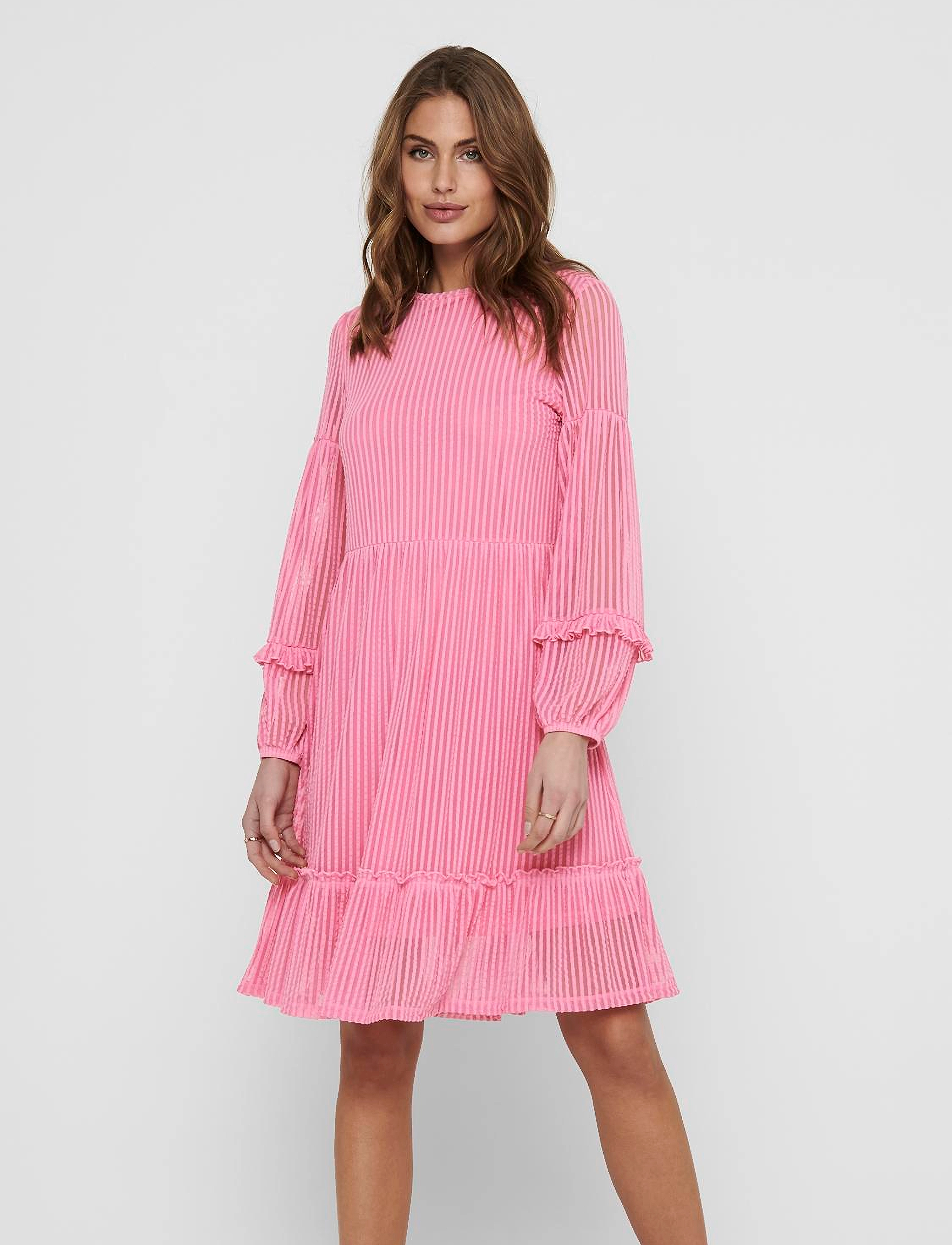 Onlnaja L/S Baloon Dress Cs Jrs