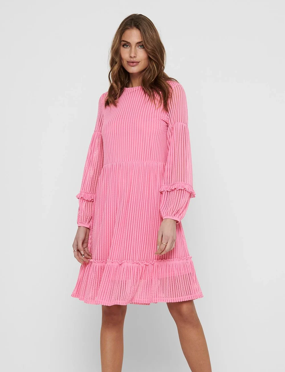 ONLY - ONLNAJA L/S BALOON DRESS CS JRS - konfirmationstøj - sachet pink - 0