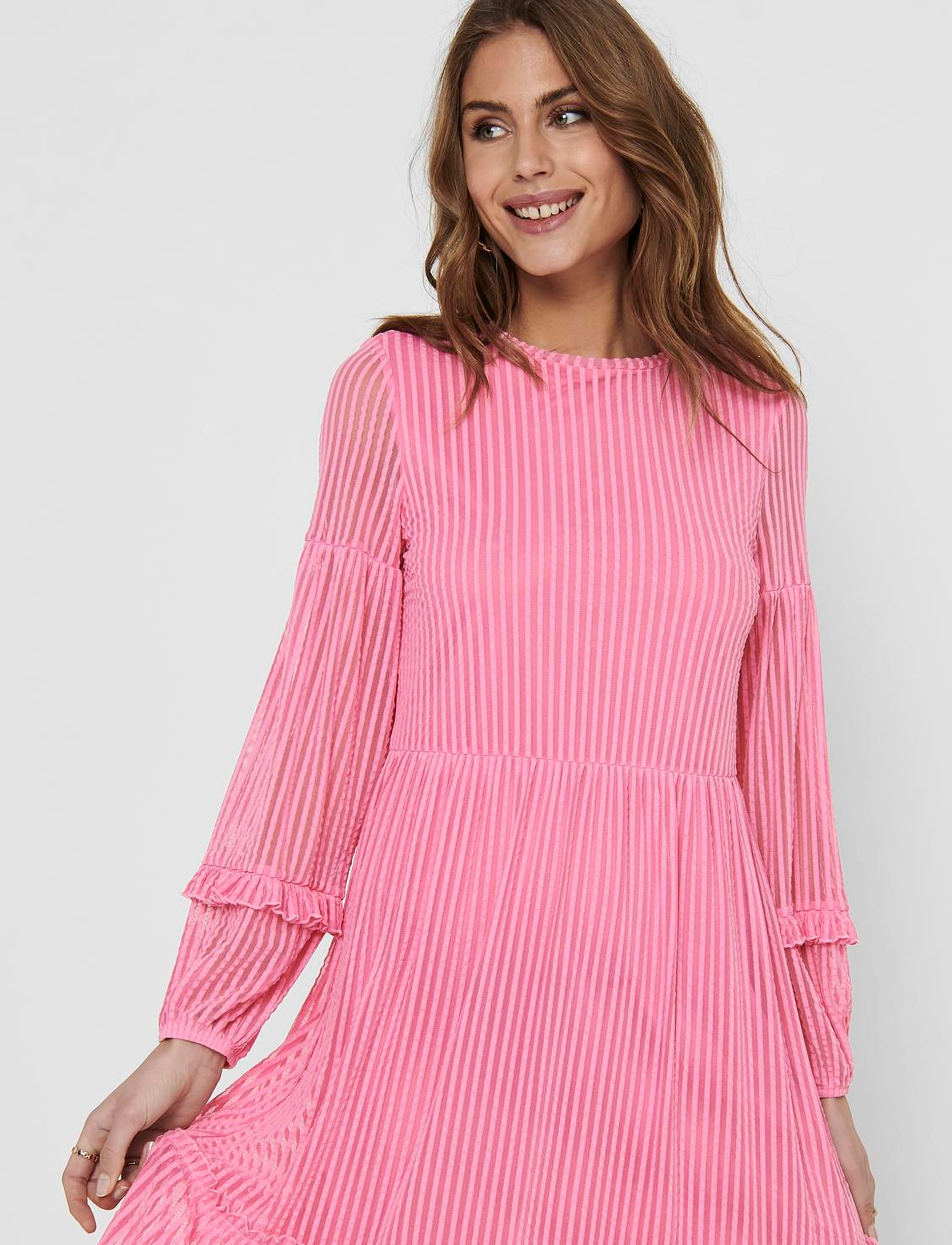 Onlnaja L/S Baloon Dress Cs Jrs 5