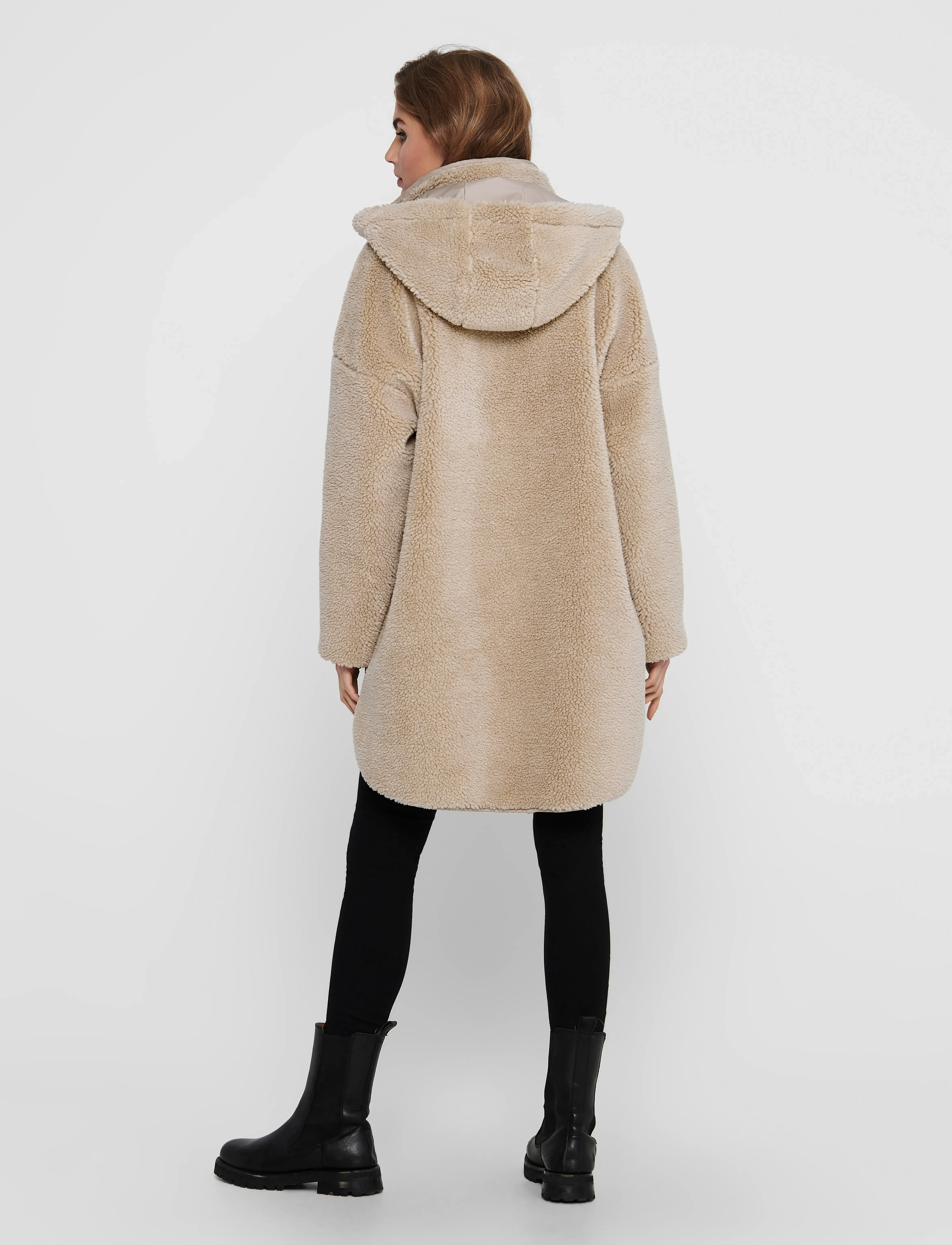 ONLY - ONLSASCHA SHERPA JACKET LIFE OTW NOOS - cuban sand - 3