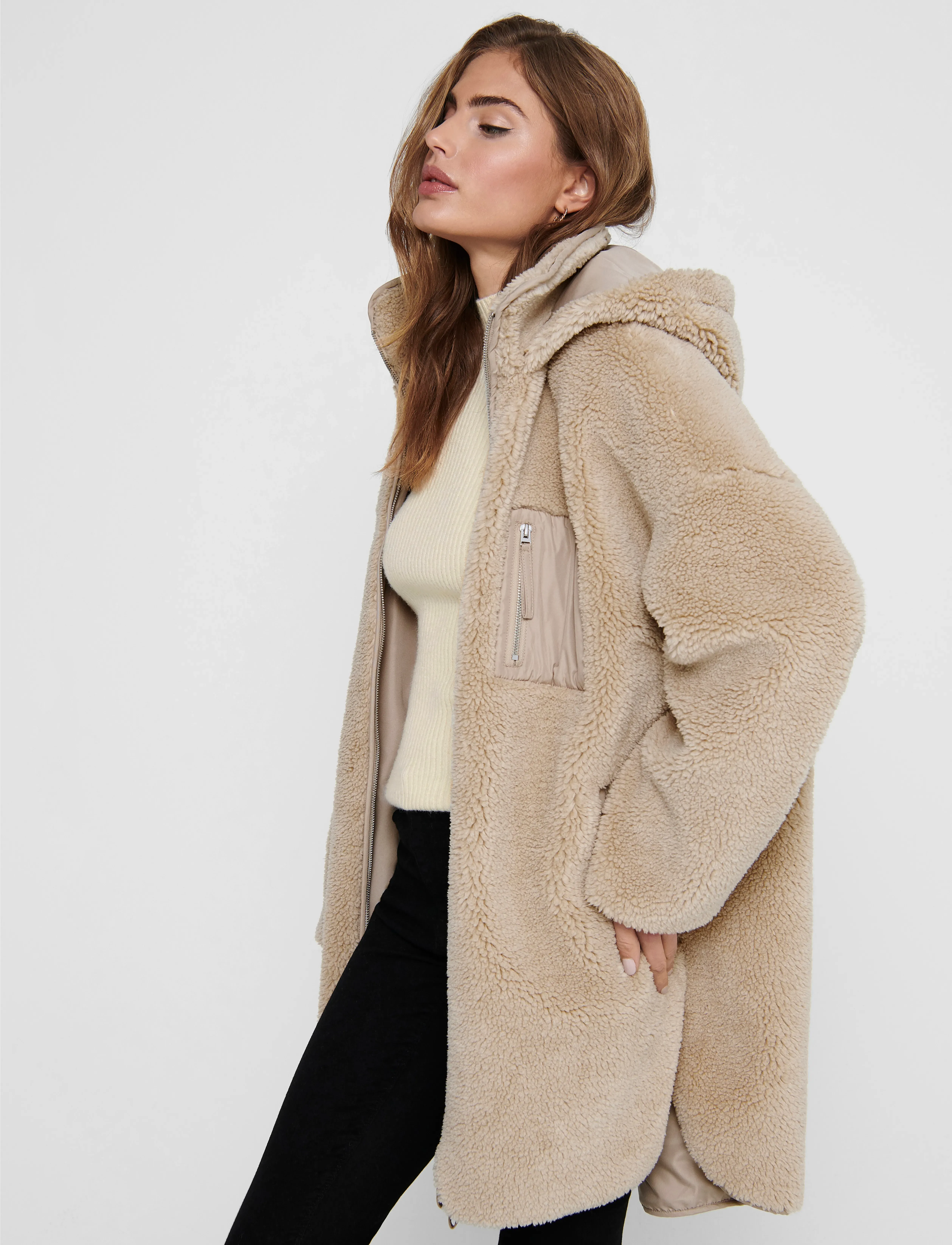 ONLY - ONLSASCHA SHERPA JACKET LIFE OTW NOOS - cuban sand - 5