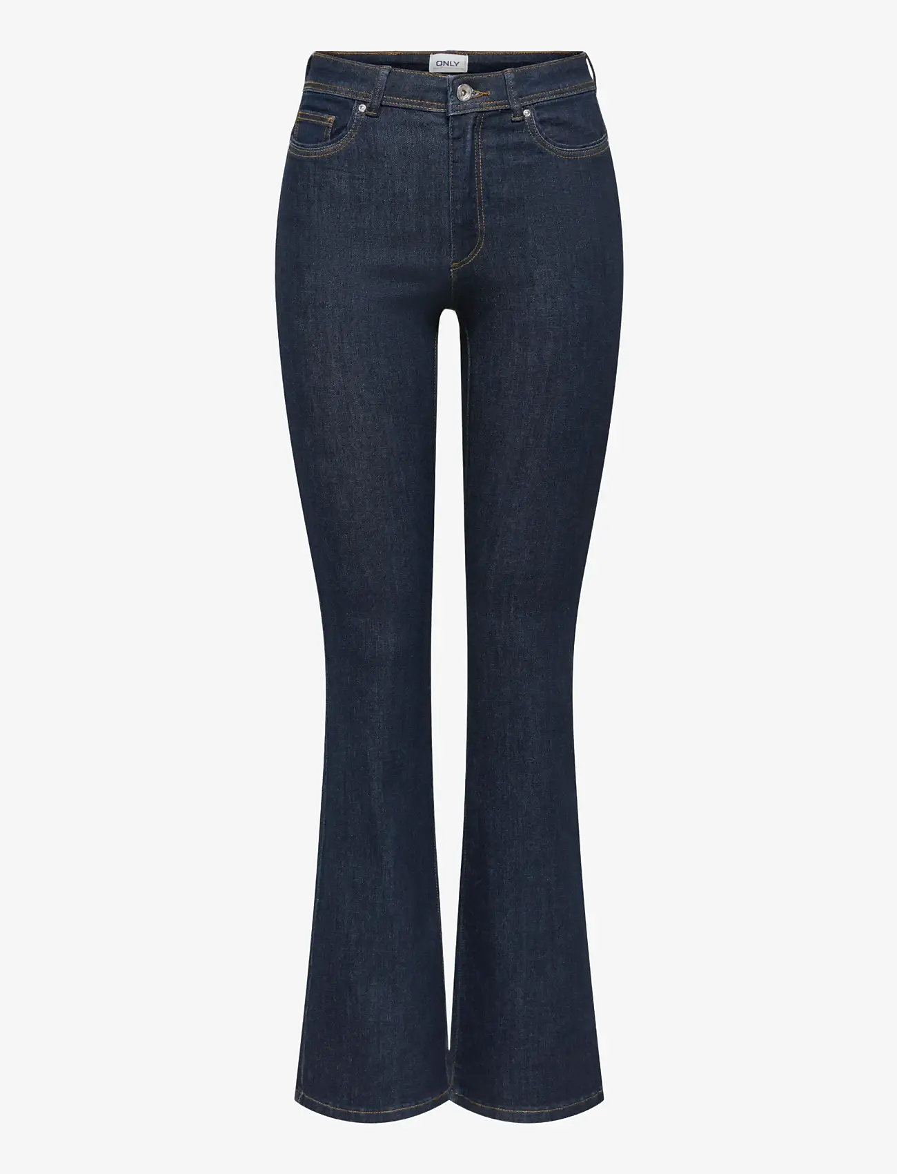 ONLY - ONLWAUW HW FLARED RINSE DNM GUA030 NOOS - flared jeans - dark blue denim - 1