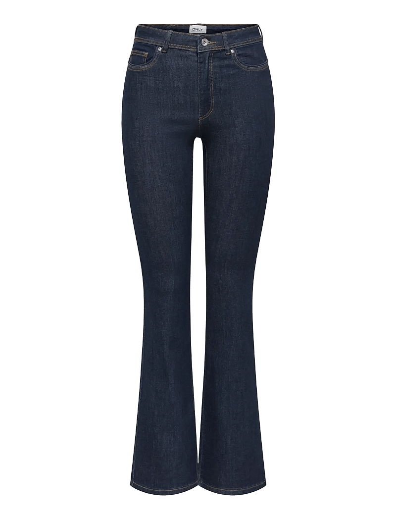 ONLY - ONLWAUW HW FLARED RINSE DNM GUA030 NOOS - flared jeans - dark blue denim - 1