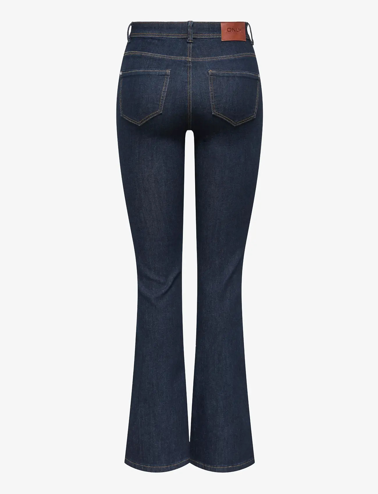 ONLY - ONLWAUW HW FLARED RINSE DNM GUA030 NOOS - flared jeans - dark blue denim - 2