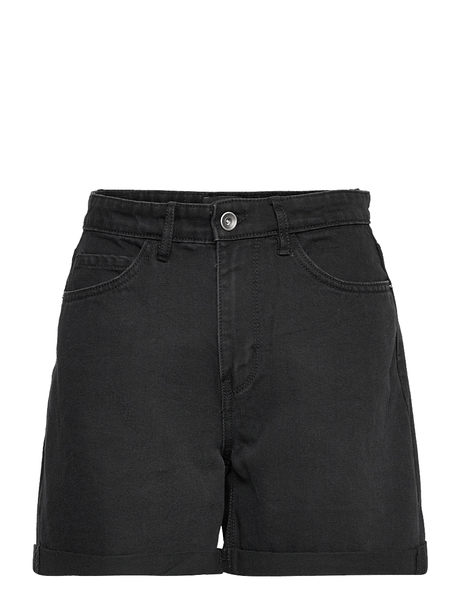 ONLY - ONLVEGA HW MOM DNM SHORTS NOOS - jeansshorts - black denim - 1