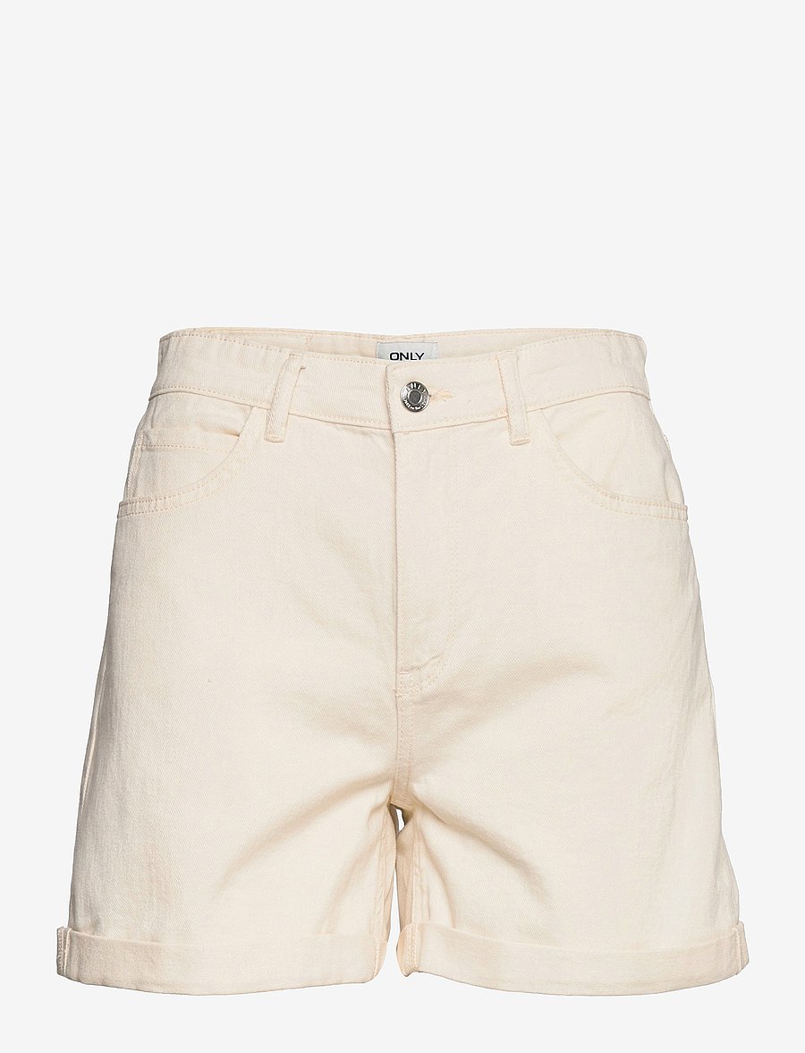 ONLY - ONLVEGA HW MOM DNM SHORTS NOOS - džinsa šorti - ecru - 1