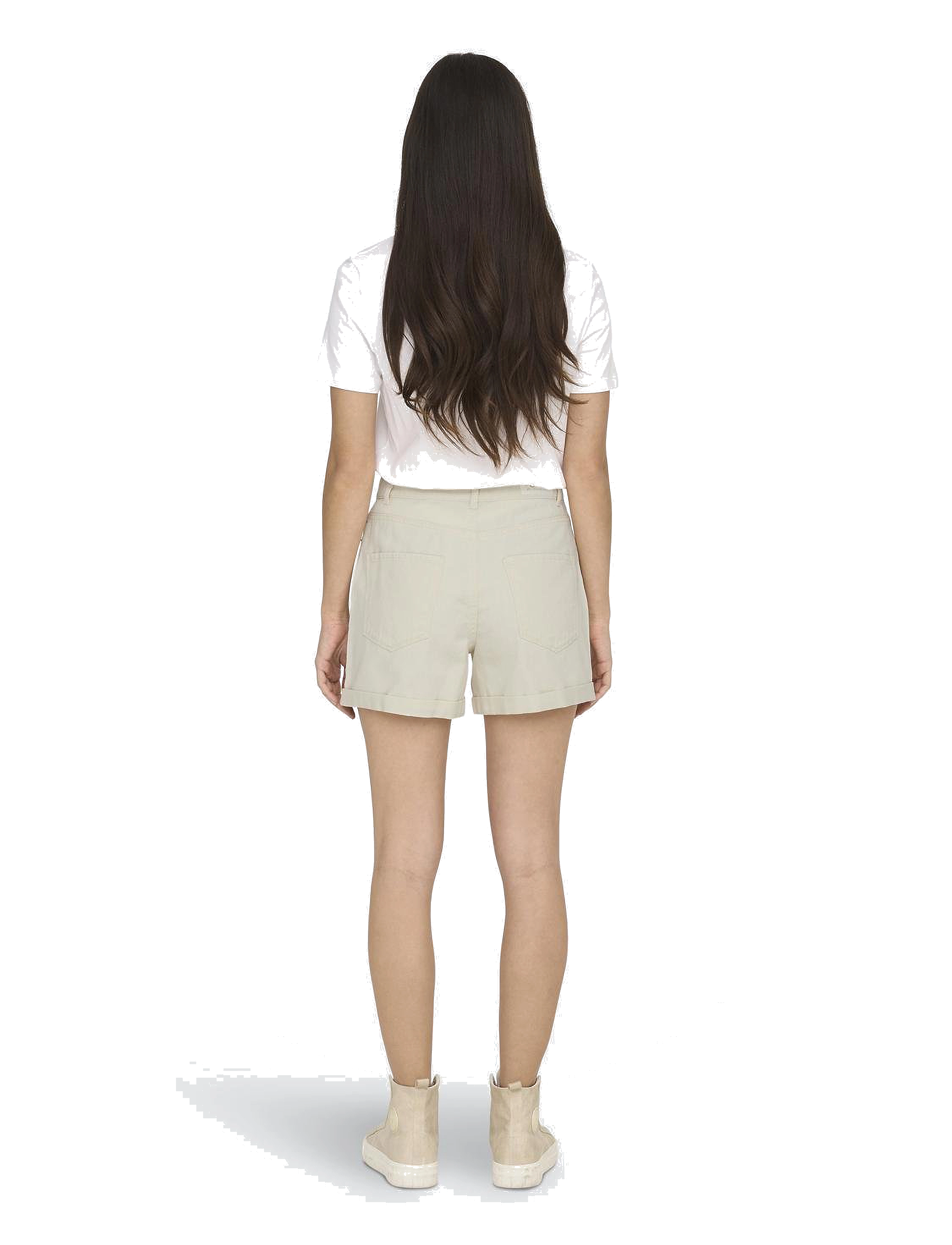 ONLY - ONLVEGA HW MOM DNM SHORTS NOOS - džinsa šorti - ecru - 3