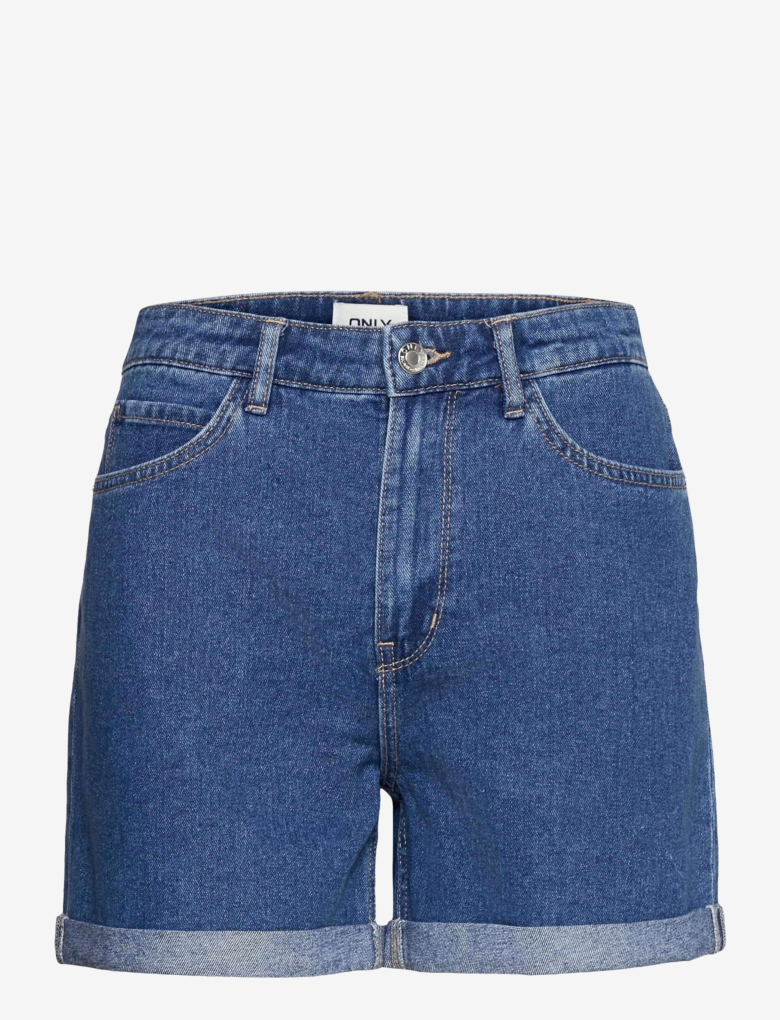 ONLY Onlvega Hw Mom Dnm Shorts Noos Blau - XS - Damen
