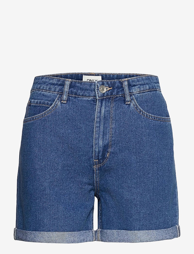 ONLY - ONLVEGA HW MOM DNM SHORTS NOOS - lühikesed teksapüksid - medium blue denim - 1