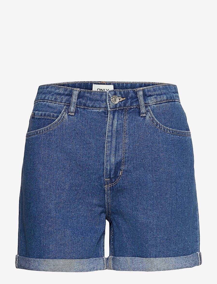 ONLY - ONLVEGA HW MOM DNM SHORTS NOOS - jeansshorts - medium blue denim - 1